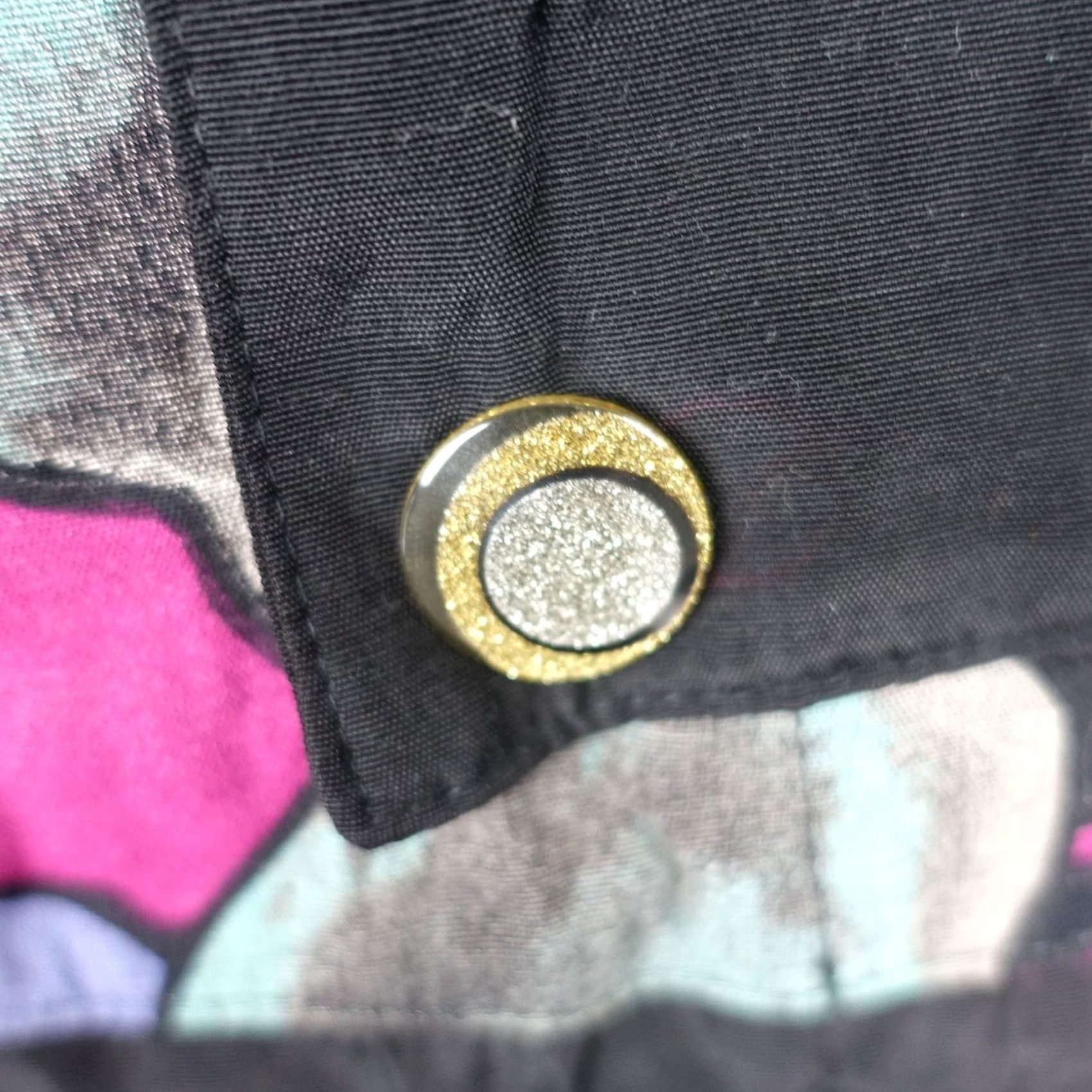 Pinko VINTAGE Smart Woman Jacket Womens 2X Black Pink Geometric Open Front Cardigan Size XXL / US 16-18 / IT 52-54 - 6 Thumbnail