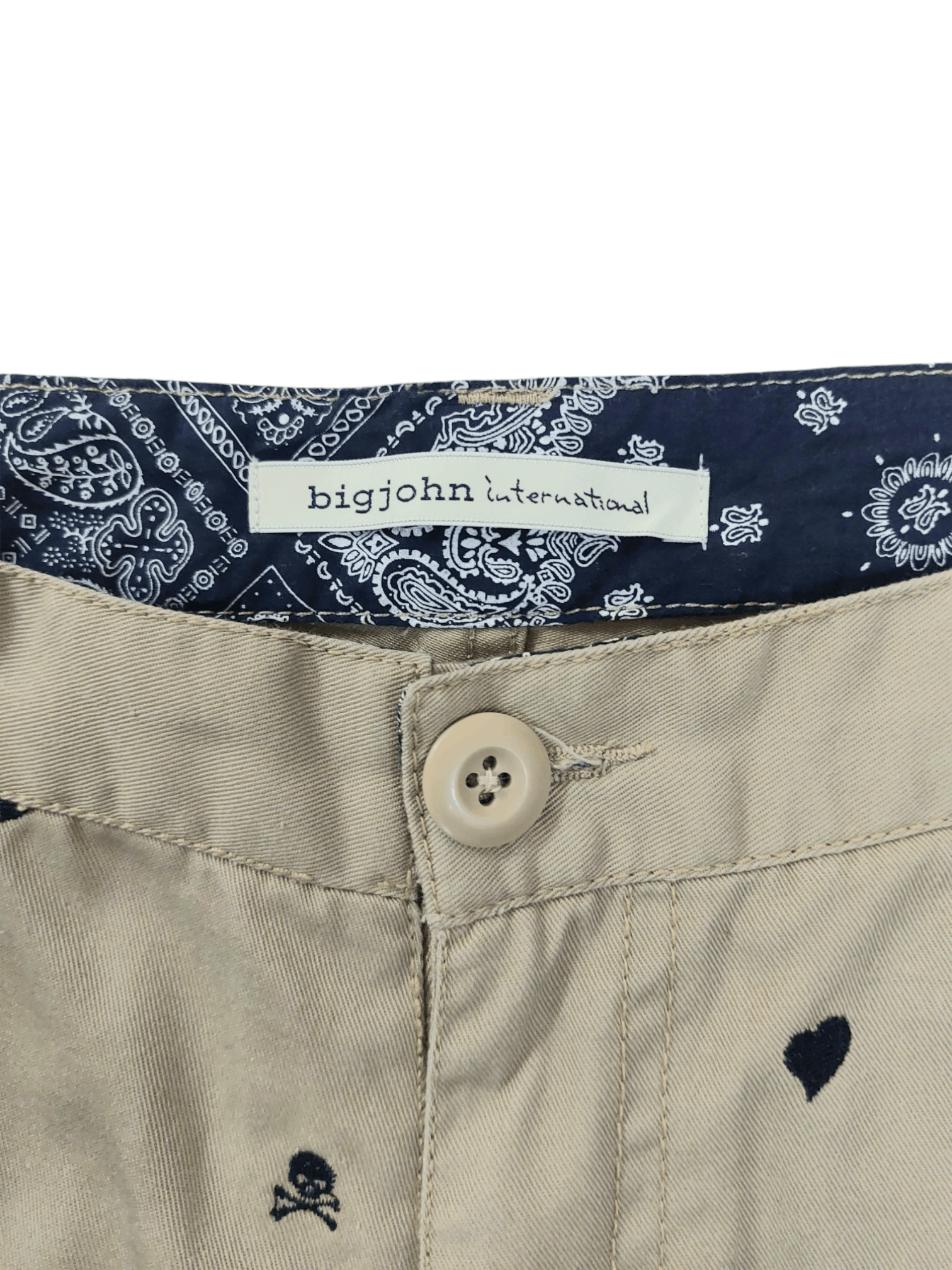 Big John Big John Embroidery Skulls & Love Sewing Cropped Pant Size US 31 - 7 Thumbnail