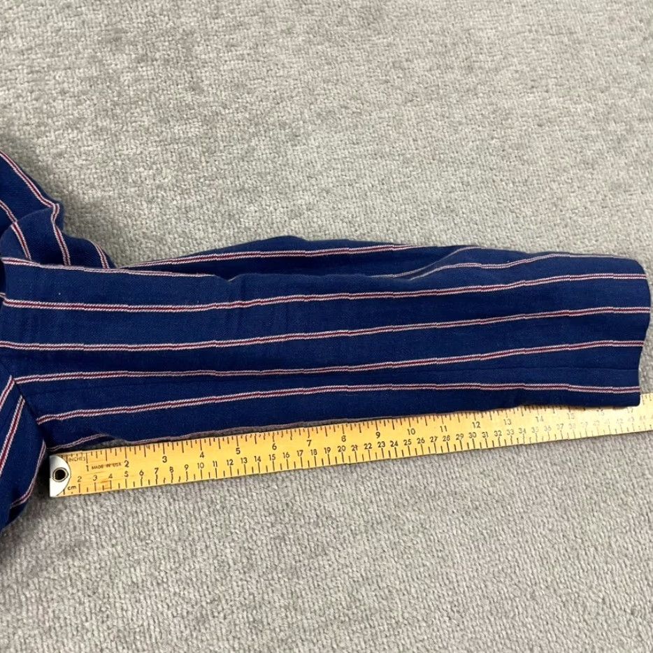 Boden Bloomsbury Interest Blazer Boden Womens UK 14 / US 10 Blue Striped Linen Cotton Size XL / US 12-14 / IT 48-50 - 7 Thumbnail