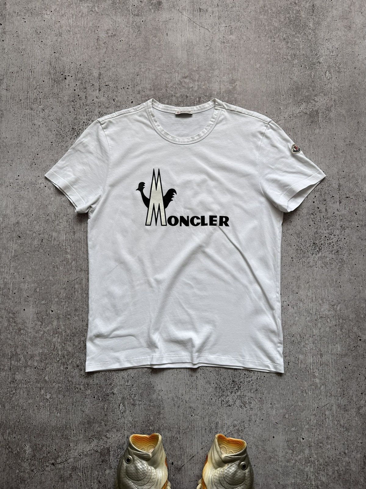 Moncler Maglia Big Logo Cotton T Shirt