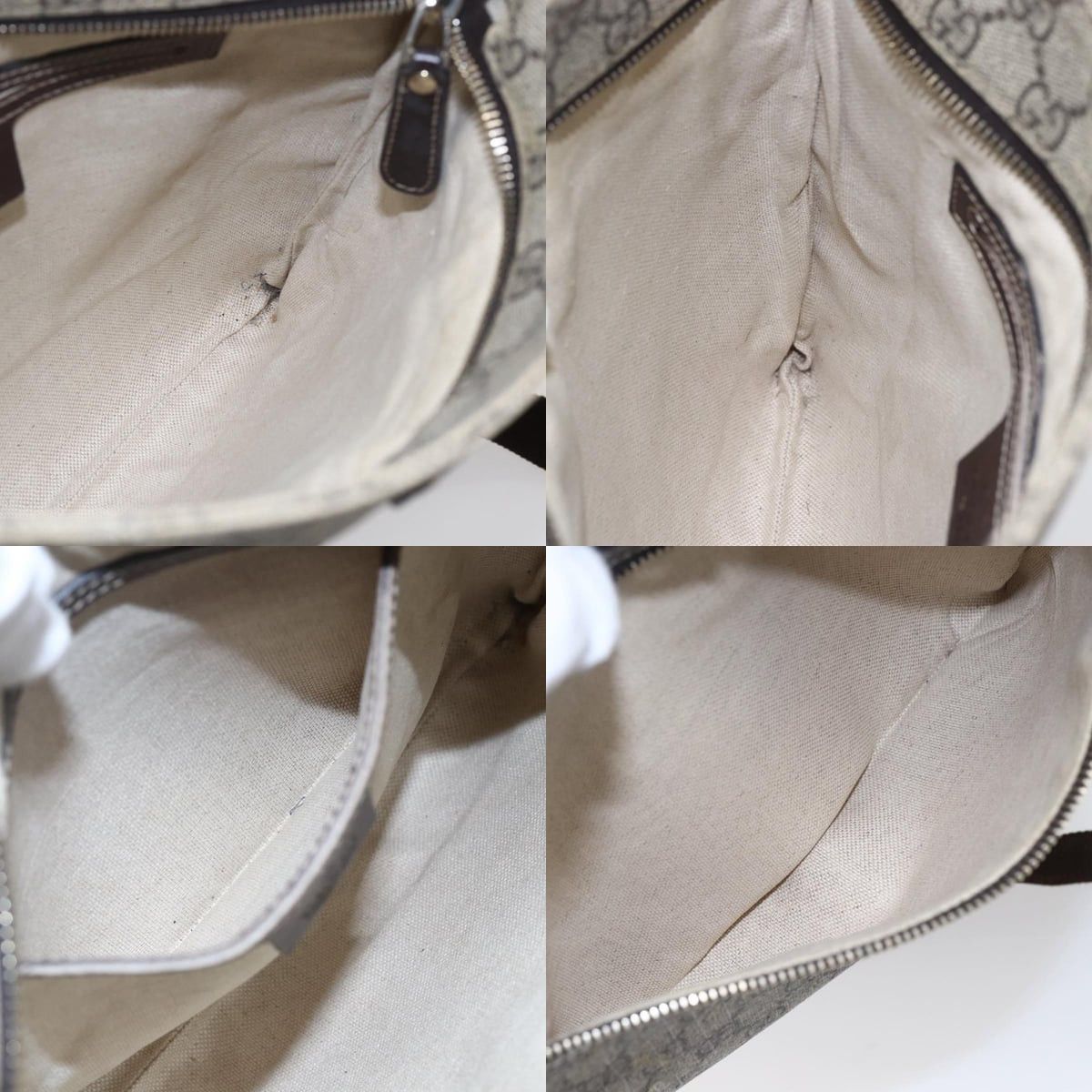 Gucci GUCCI GG Supreme Shoulder Bag Pvc Beige Gold Size ONE SIZE - 12 Thumbnail