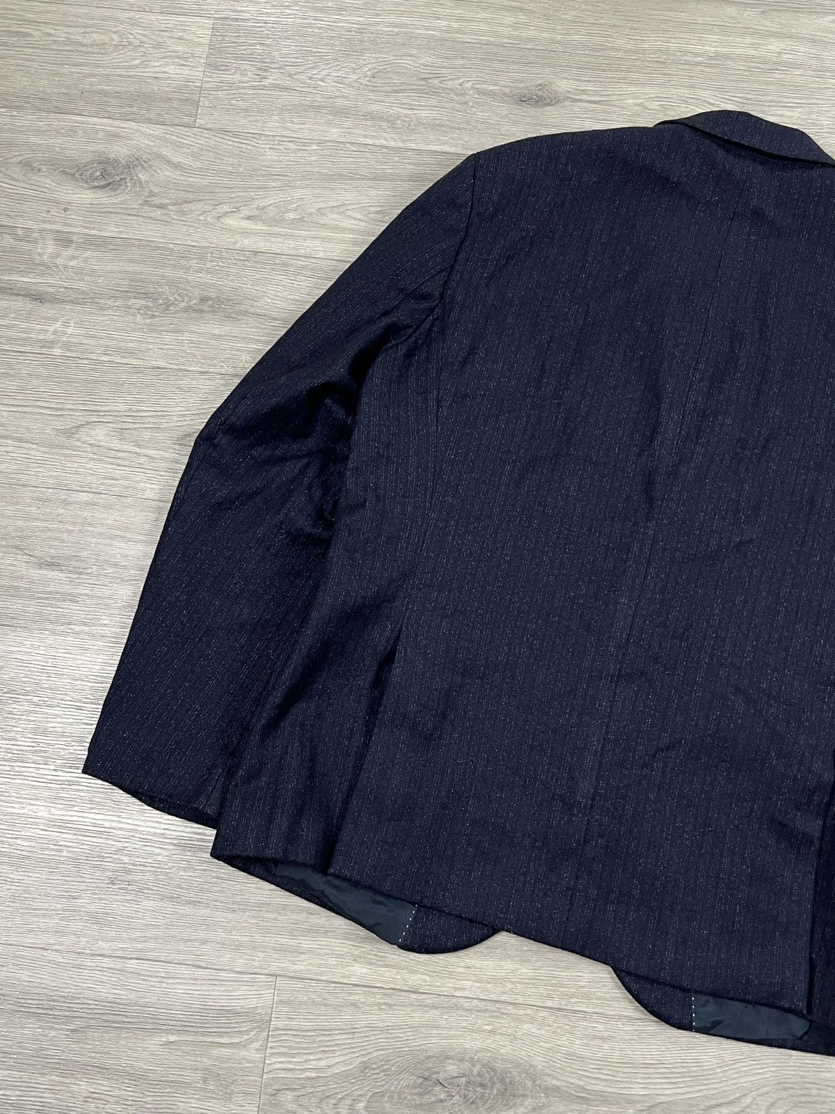 Neil Barrett Neil Barrett Navy and White Wool Pinstripe Suit Mens Size 56 Size 46R - 13 Thumbnail