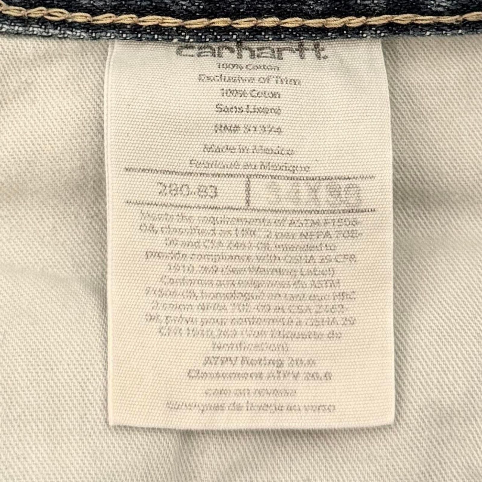 Carhartt × Carhartt Wip Vintage Y2K Carhartt FR Carpenter Stacked Grunge Denim Jeans Size US 32 / EU 48 - 4 Thumbnail