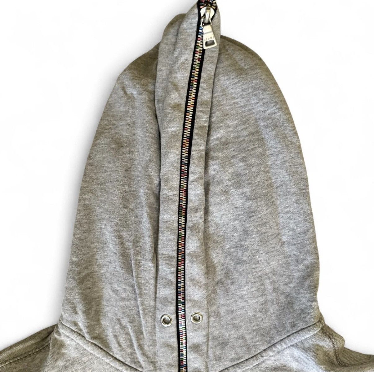 Japanese Brand Beams JAPAN grey rainbow mulitcolor full zip Size US M / EU 48-50 / 2 - 2 Thumbnail