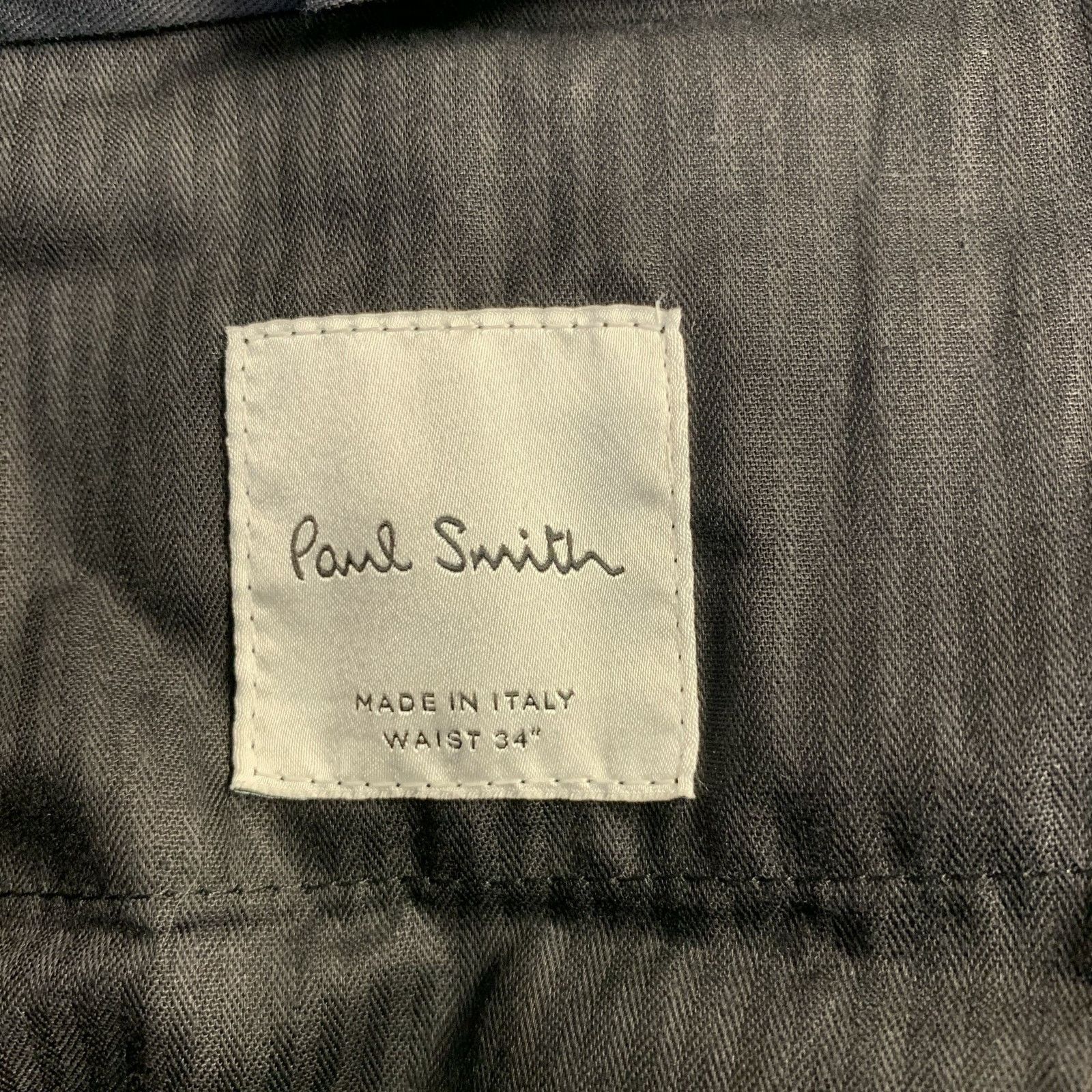 Paul Smith PAUL SMITH Black Cotton Pleated Formal Tapered Dress Pants Size US 34 / EU 50 - 3 Thumbnail