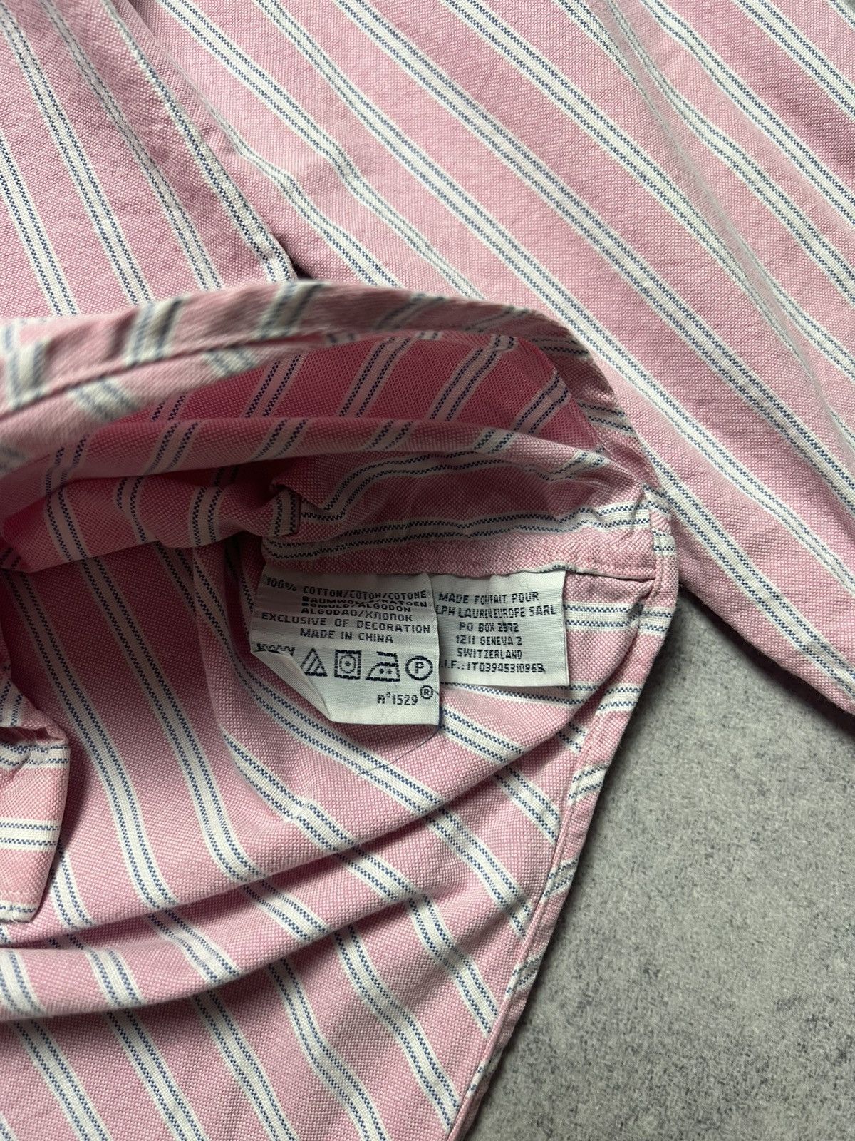 Ralph Lauren Vintage Polo Ralph Lauren Pink Distressed Y2K Shirt Size US M / EU 48-50 / 2 - 5 Thumbnail