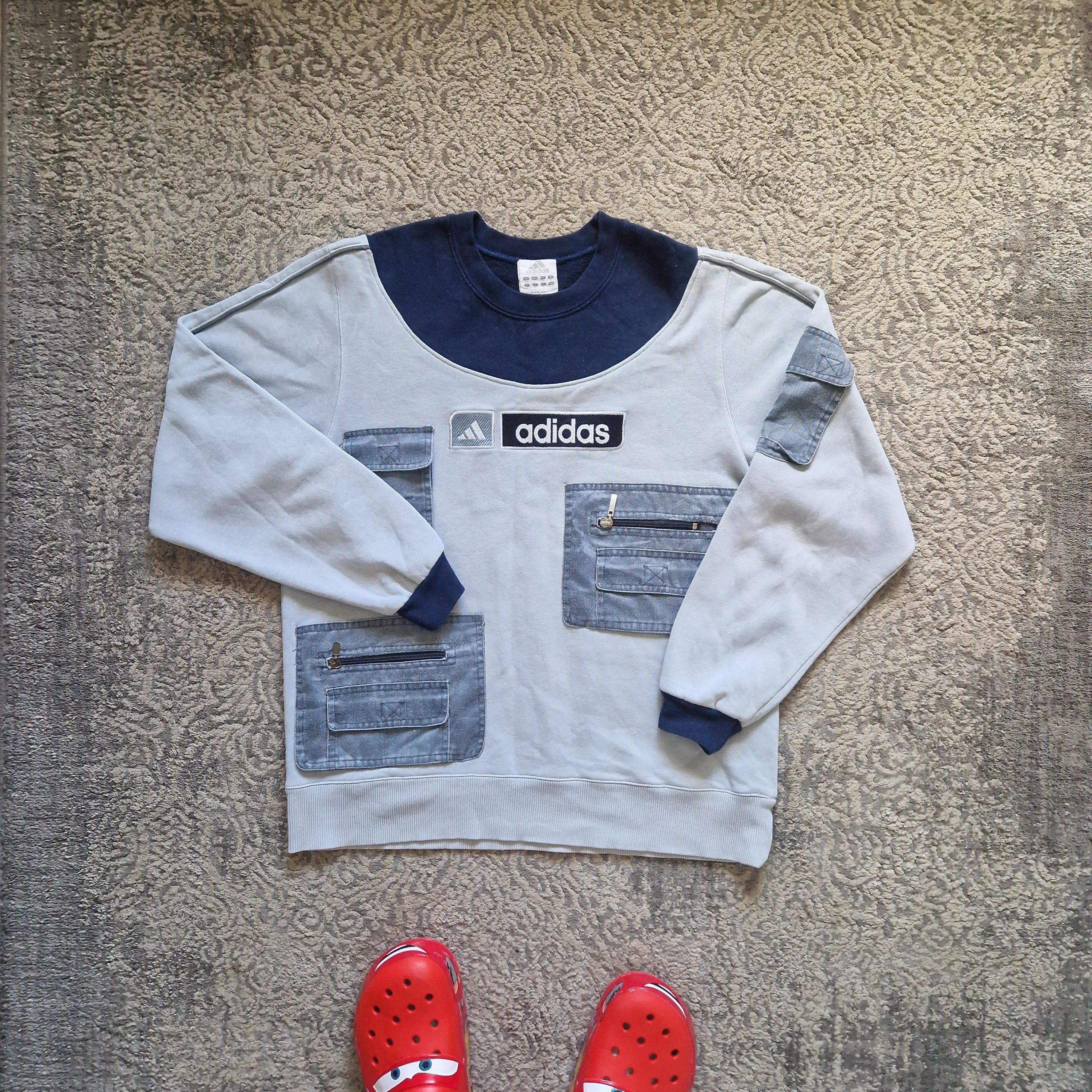 Adidas Adidas Vintage Utility Pocket Sweatshirt Custom Piece Size M Size US M / EU 48-50 / 2 - 1 Thumbnail