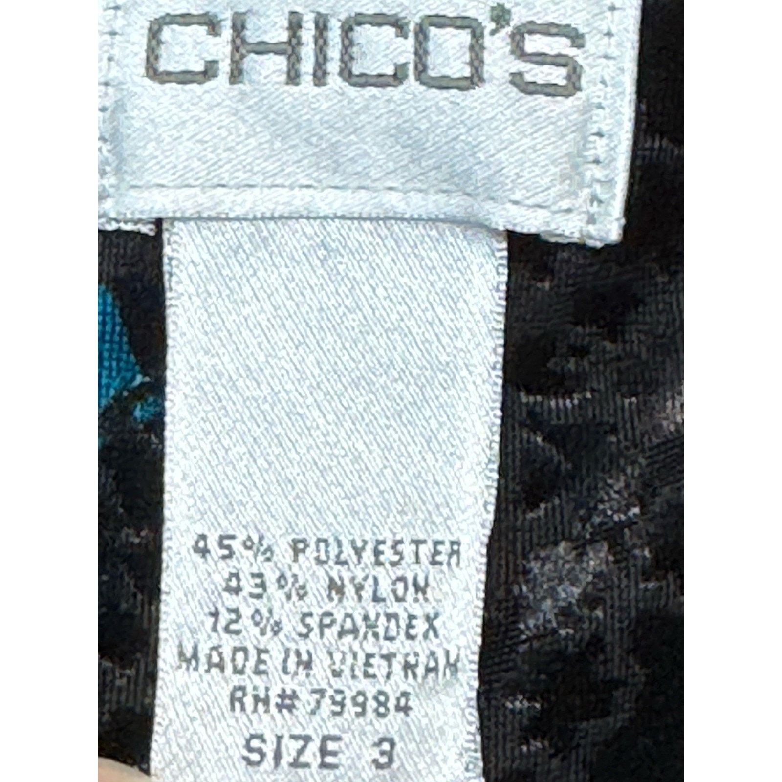 Chicos Chico's Velvet Velour Iridescent Blouse Top Women’s Sz 3/XL Size XL / US 12-14 / IT 48-50 - 8 Thumbnail