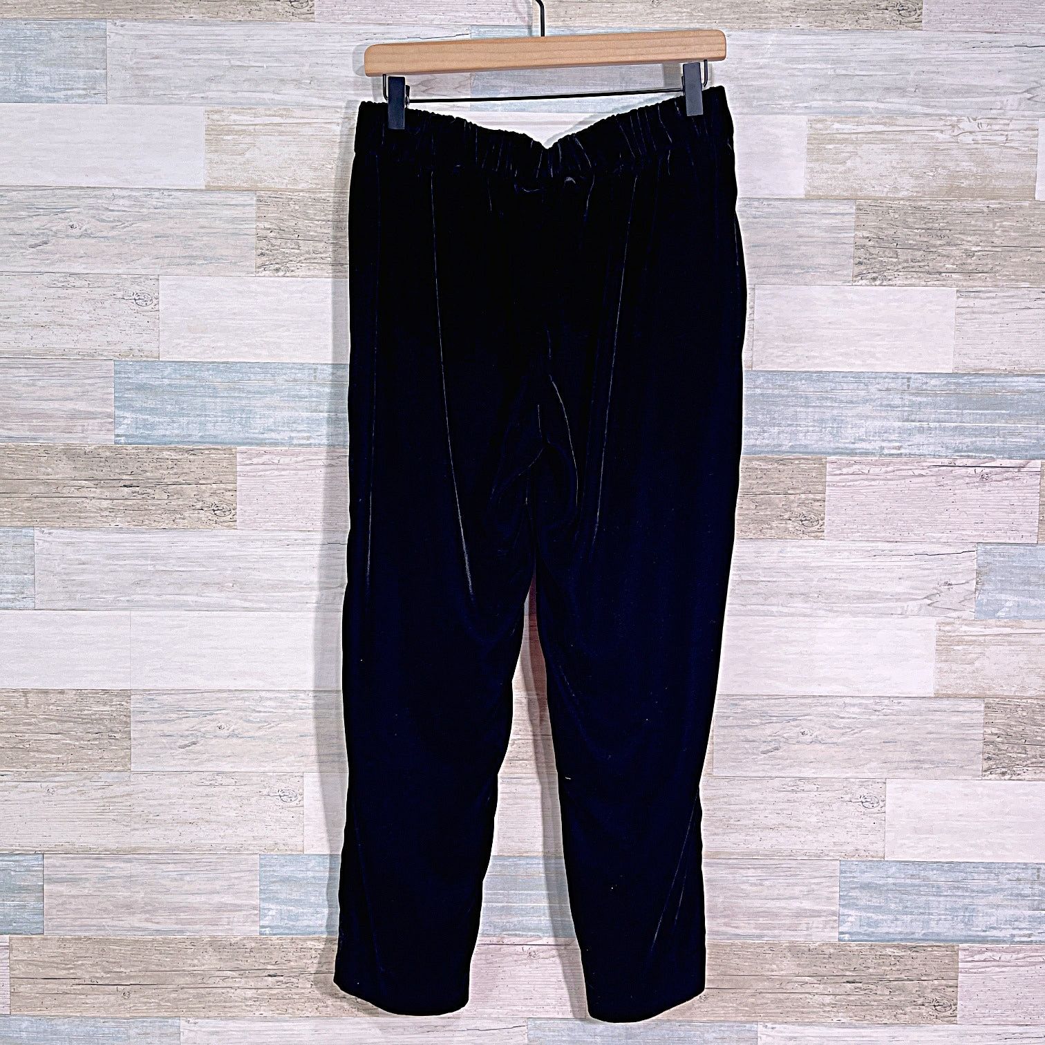 J.Crew J CREW Easy Pull On Luxe Velvet Ankle Pants Black Womens 4 Size 27" / US 4 / IT 40 - 4 Thumbnail
