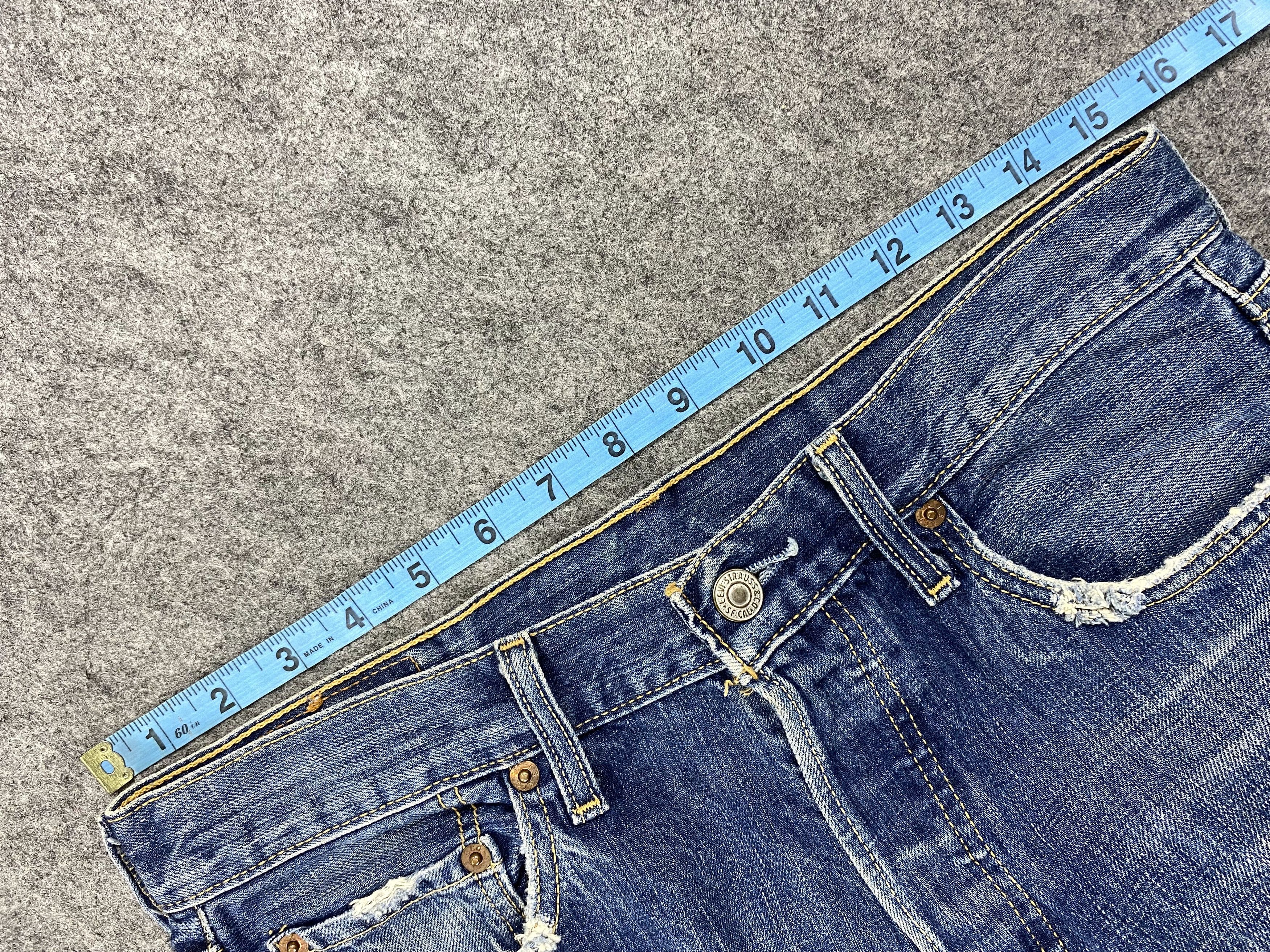 Levi's Blue Distressed Vintage Levi's 501 31x31.5 Denim -JN1190 Size US 31 - 5 Thumbnail