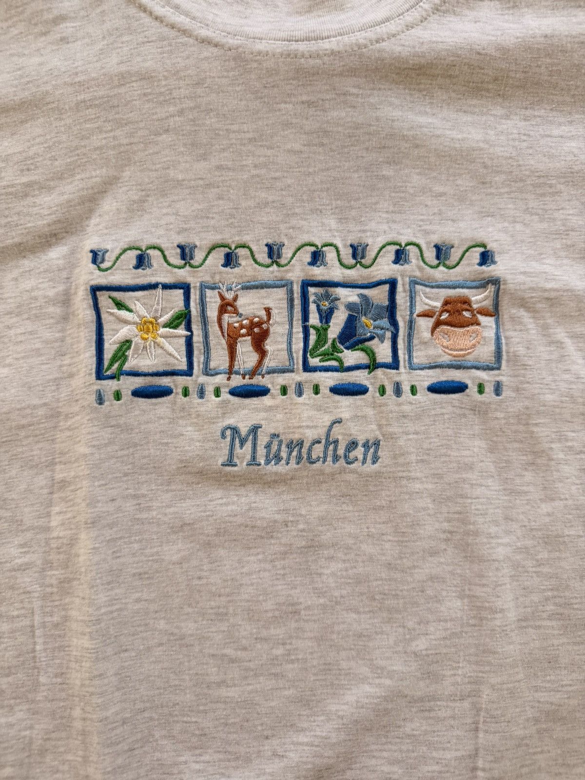 Vintage Vintage München Embroidered Tee Size US M / EU 48-50 / 2 - 2 Thumbnail