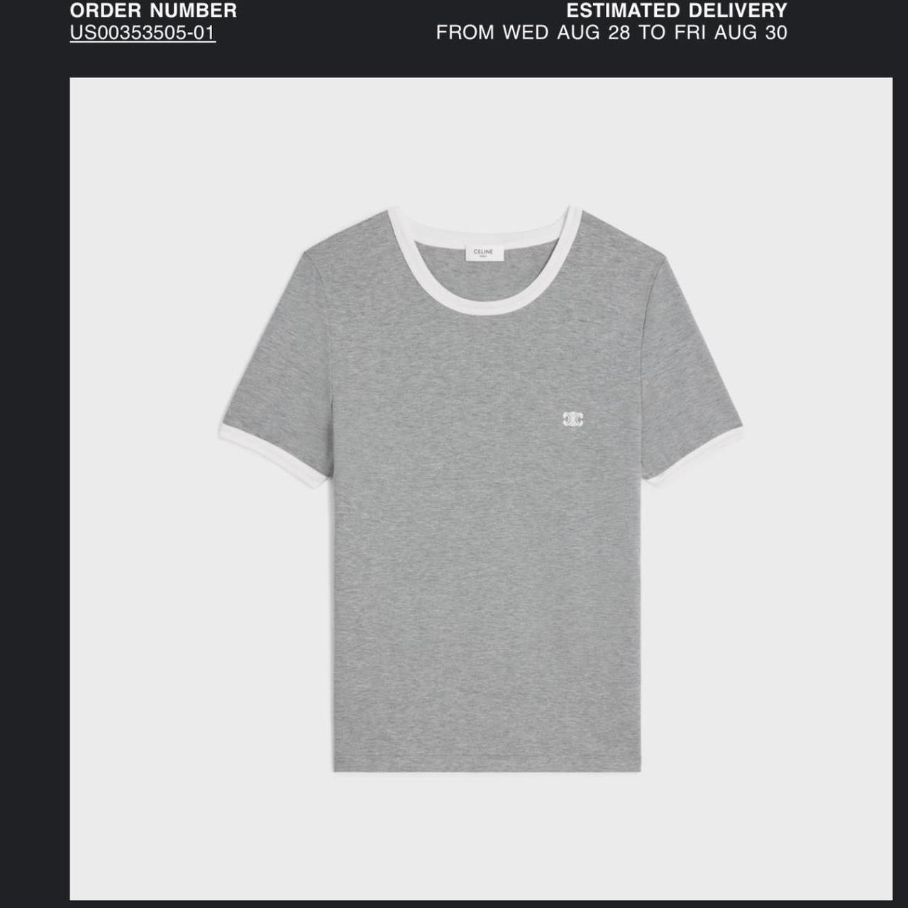 Celine celine grey t shirt Size XS / US 0-2 / IT 36-38 - 5 Thumbnail