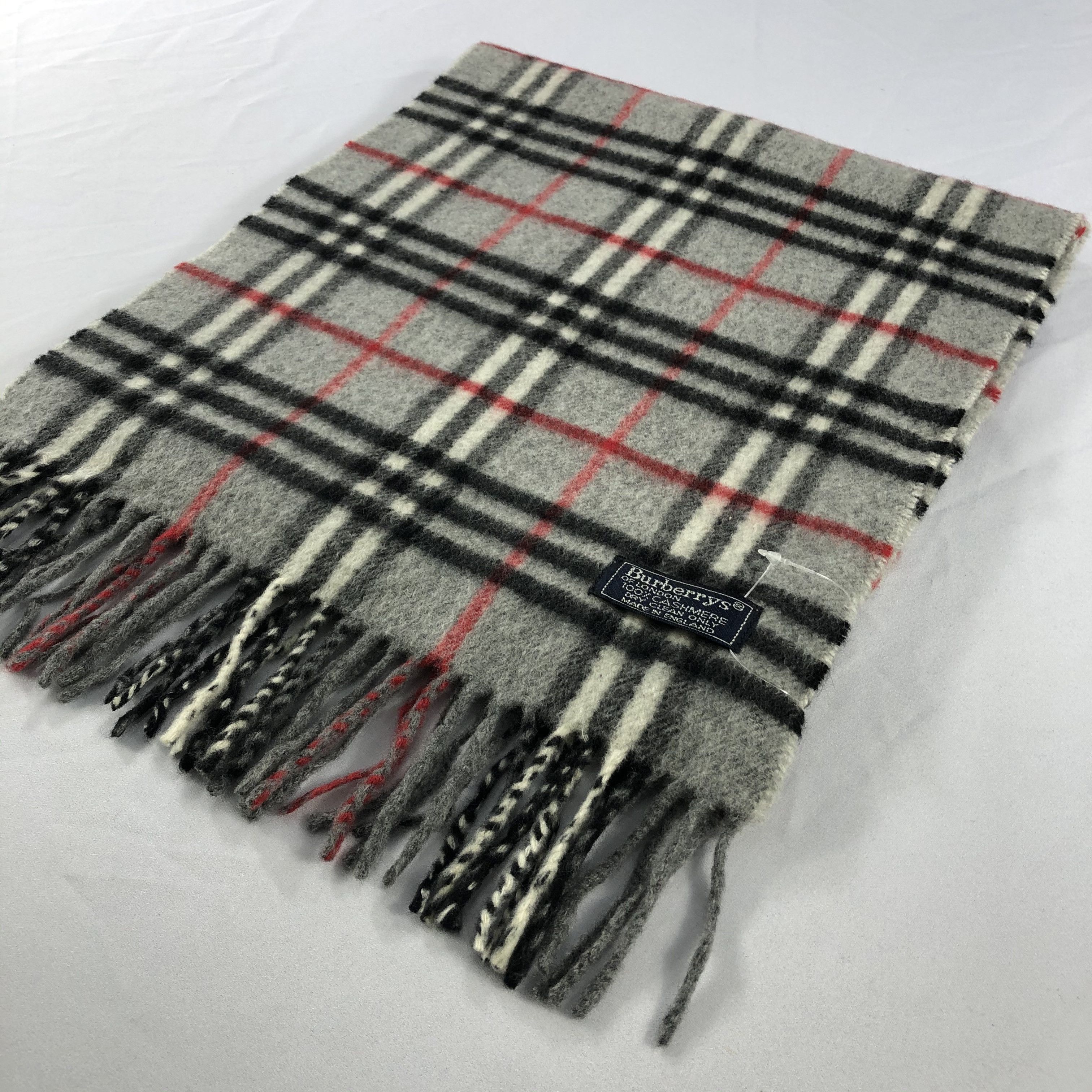 Burberry × Vintage Vintage Burberry Scarf - WW3346 Size ONE SIZE - 4 Thumbnail
