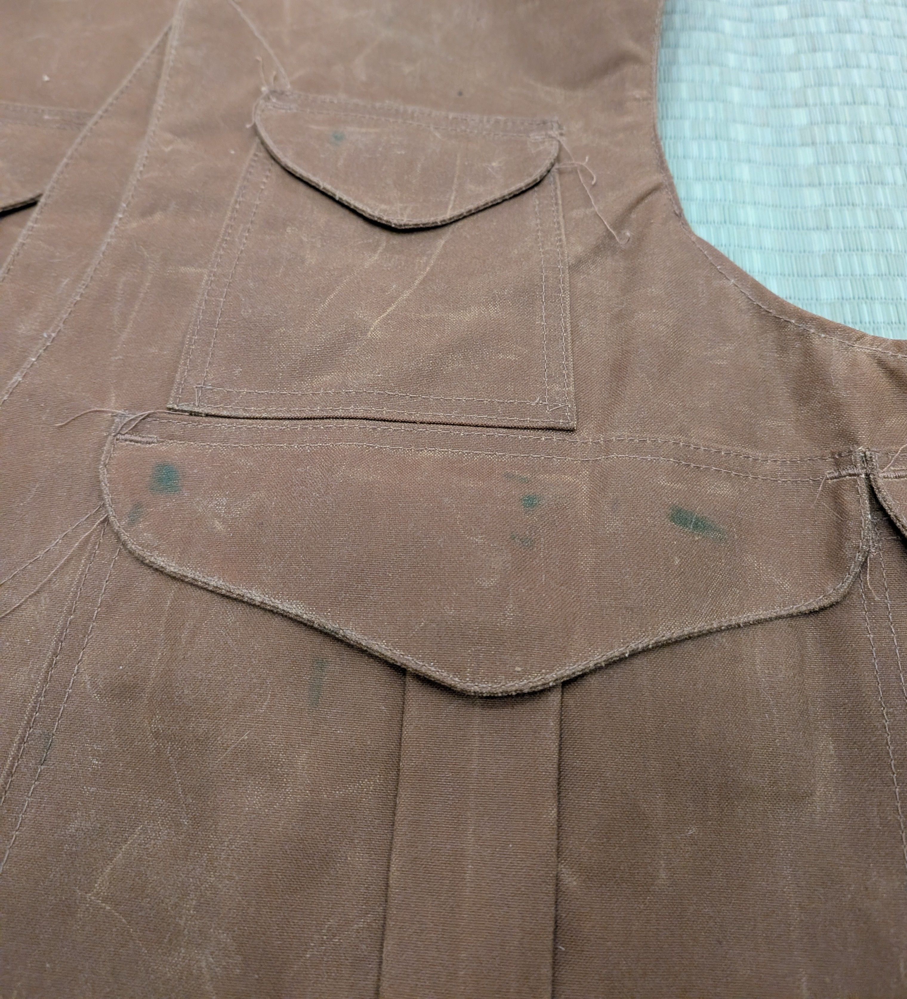 Filson RARE SAMPLE Filson 032 Waxed Half Moon Hunting Vest Size US L / EU 52-54 / 3 - 7 Thumbnail
