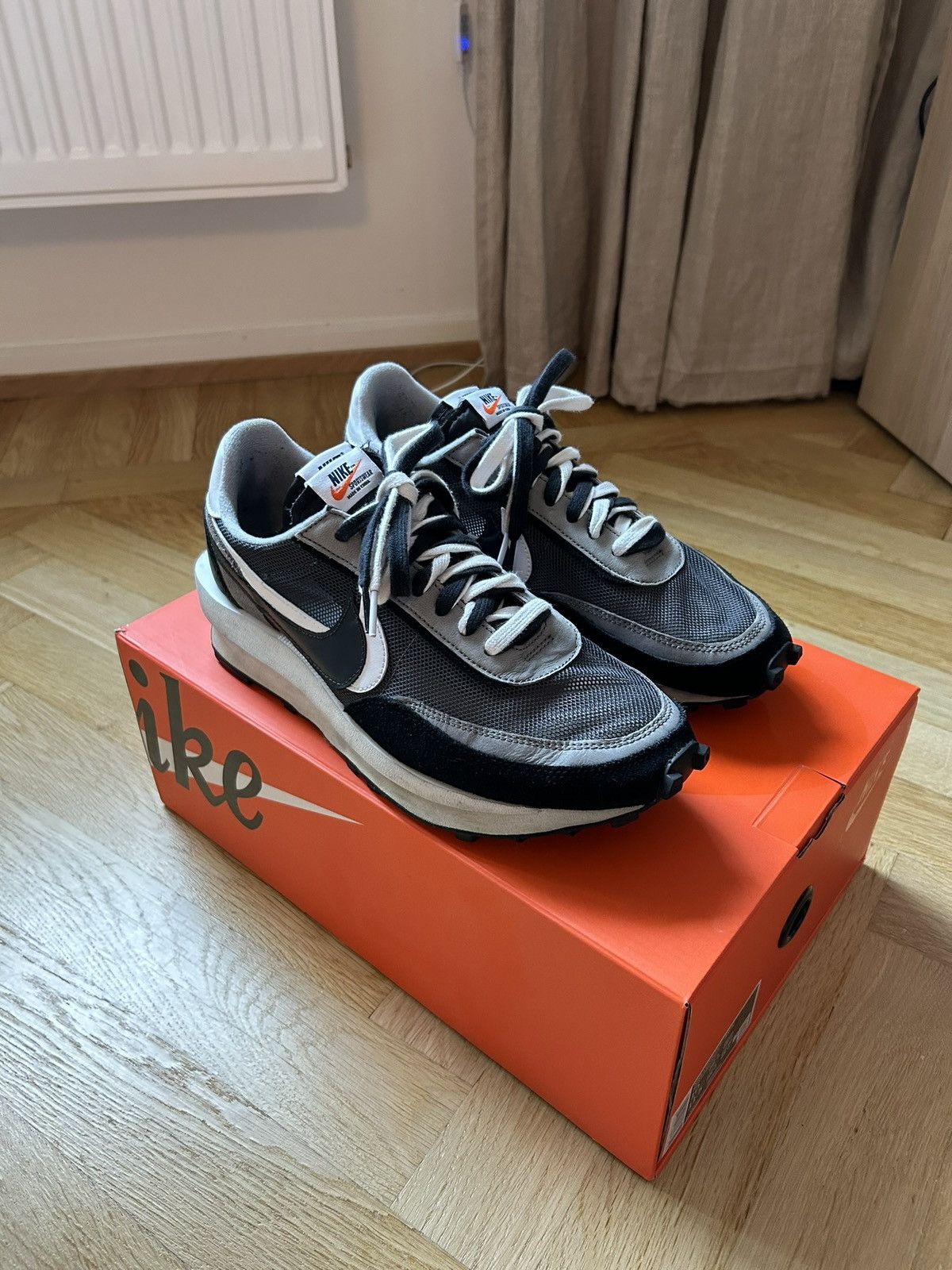 Nike × Sacai Nike Sacai LD Waffle Black Size US 10 / EU 43 - 1 Thumbnail