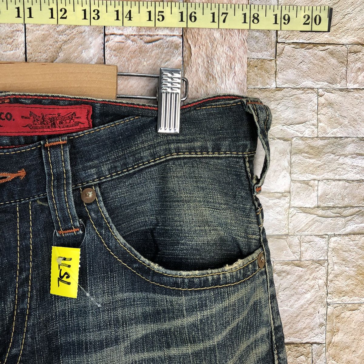 Levi's 507 Levis Blue Denim jeans Pants #7571 Size US 31 - 9 Thumbnail