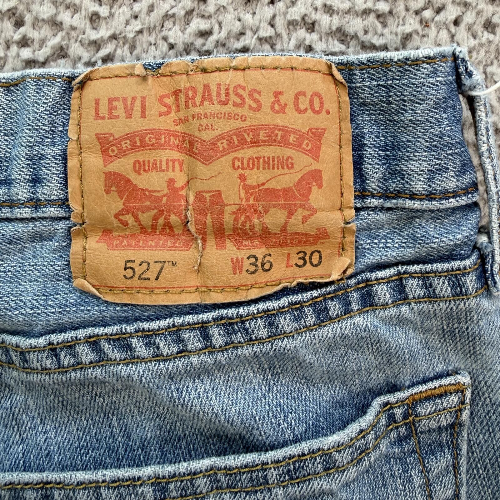 Levi's Levis 527 Bootcut Jeans Men 38x29 Light Wash Y2K Slim Size US 38 / EU 54 - 5 Thumbnail