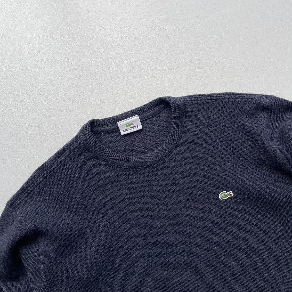 Lacoste × Vintage Lacoste Women Vintage Wool/Acrylic Knit Sweater Navy Size M / US 6-8 / IT 42-44 - 2 Thumbnail