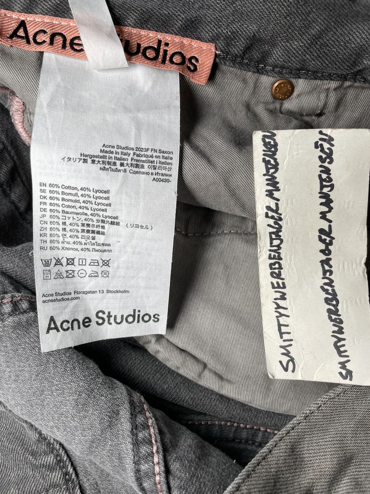 Acne Studios Acne Studios 2023F FN Saxon Jeans Size 27" / US 4 / IT 40 - 17 Thumbnail
