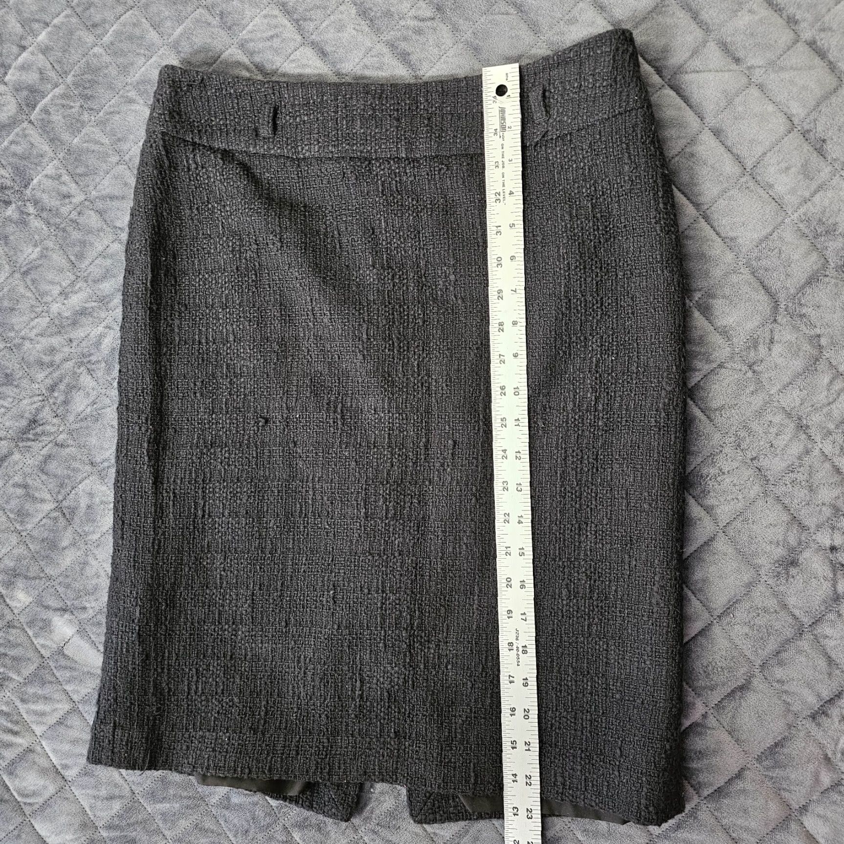 White House Black Market White House Black Market Skirt Black Sz 8 Lined Pencil Straight Back Zip Size 30" / US 8 / IT 44 - 5 Thumbnail