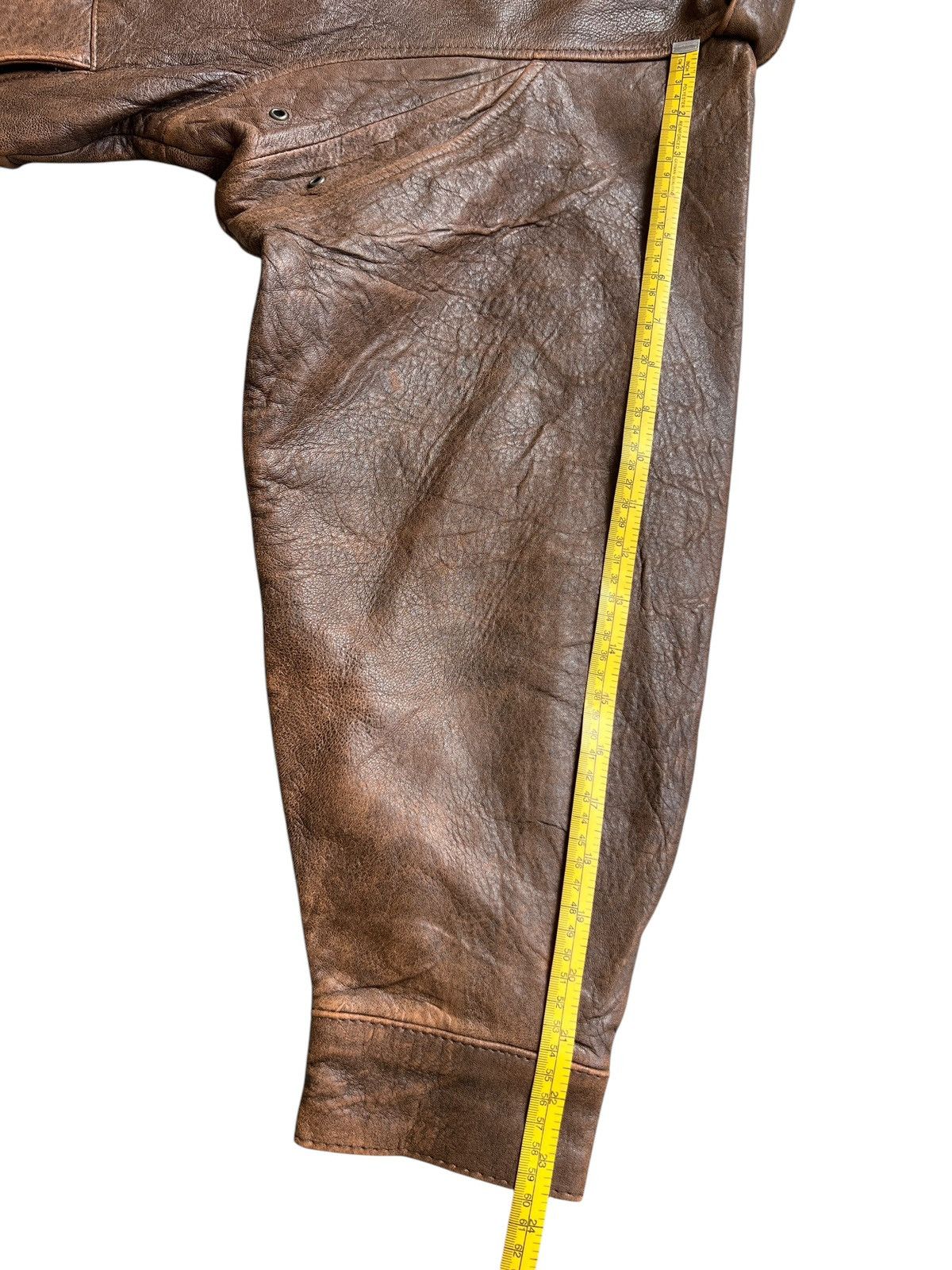 Vintage Vintage Reno France Fur Brown G1 Leather Jacket Size US L / EU 52-54 / 3 - 16 Thumbnail