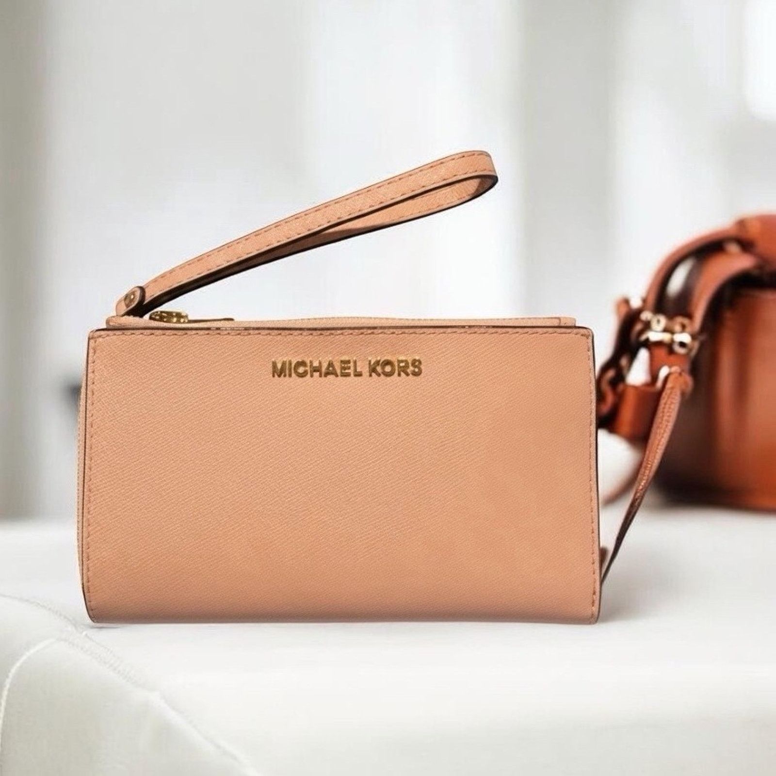 Michael Kors Michael Kors Jet Set Travel Double Zip Wristlet Blossom Size ONE SIZE - 1 Thumbnail
