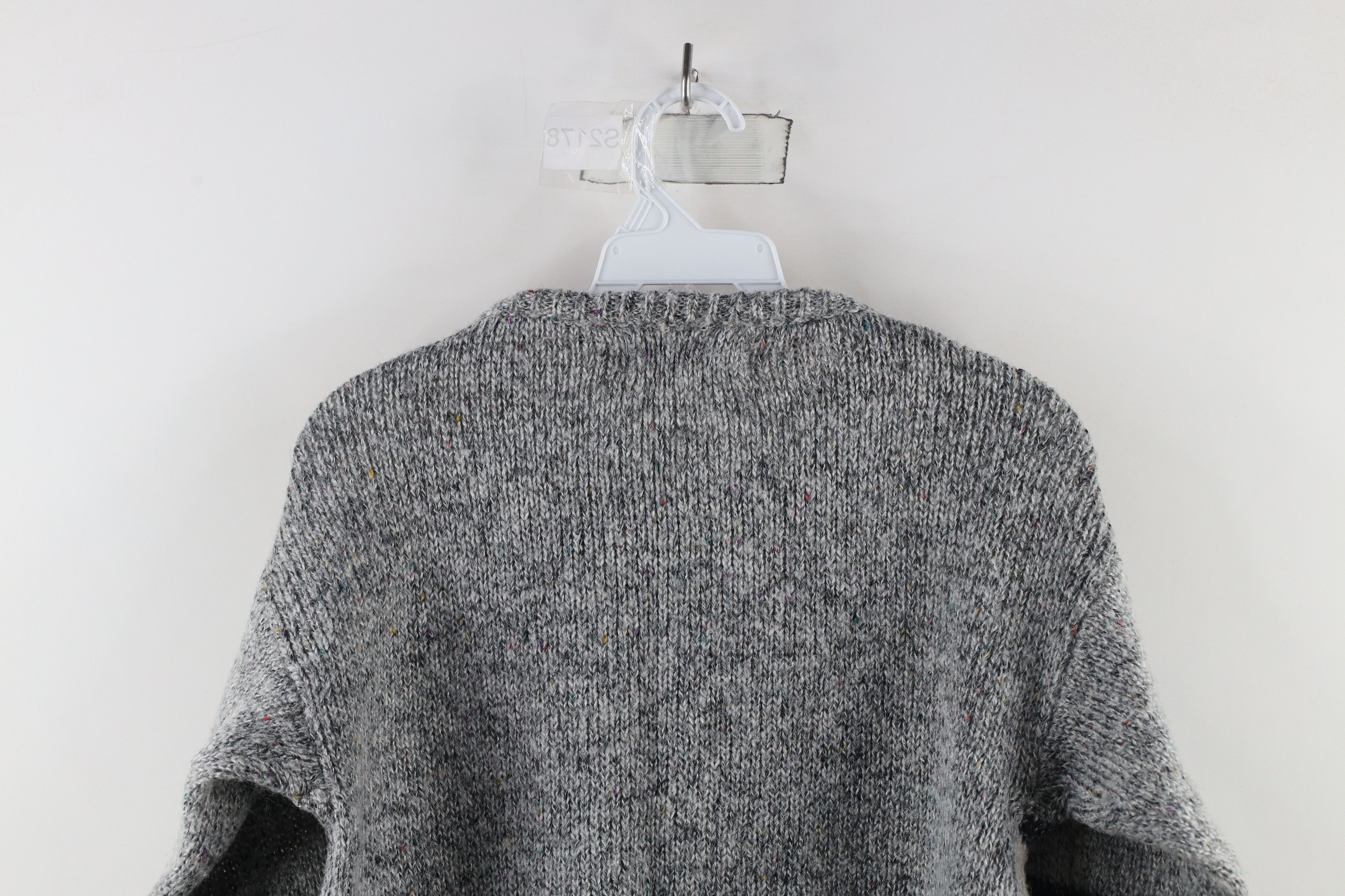 Vintage Vintage 70s Rockabilly Knit Rainbow Atomic Fleck Sweater Size L / US 10 / IT 46 - 6 Thumbnail