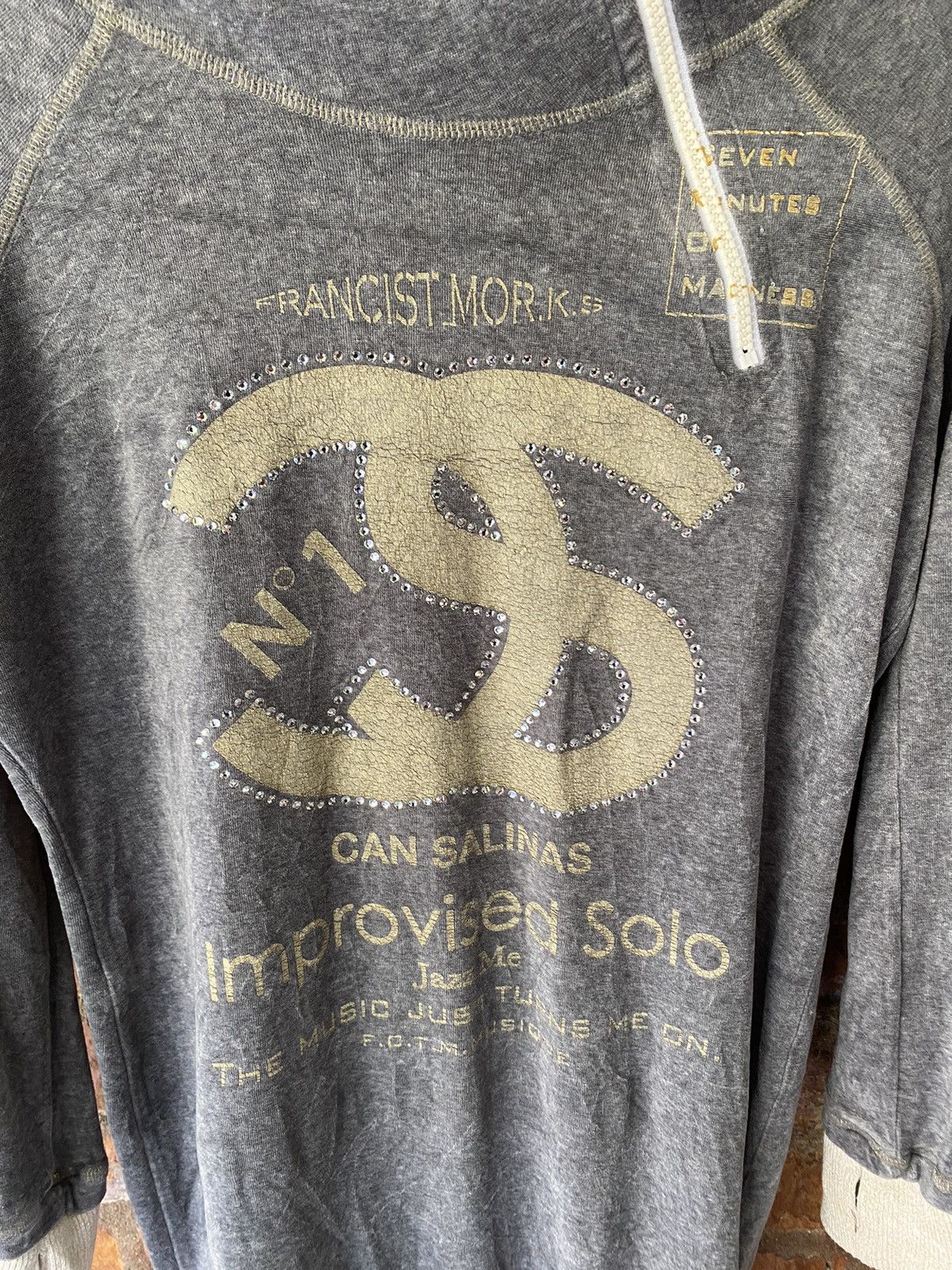 FranCisT MOR.K.S 2000s logo long hoodie Size US S / EU 44-46 / 1 - 5 Thumbnail