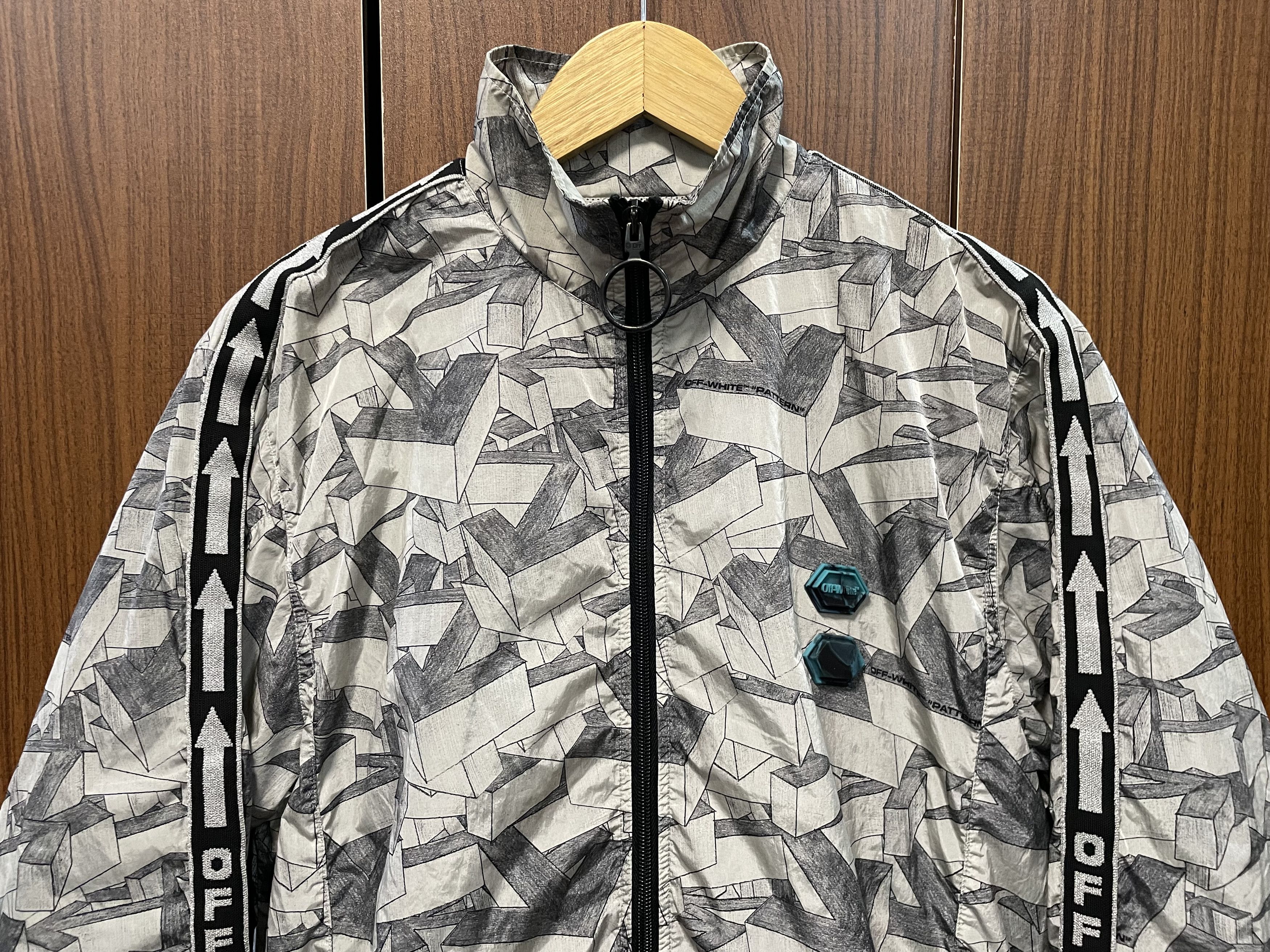 Designer × Off-White OFF-WHITE Arrows Pattern Track Jacket Size US M / EU 48-50 / 2 - 2 Thumbnail