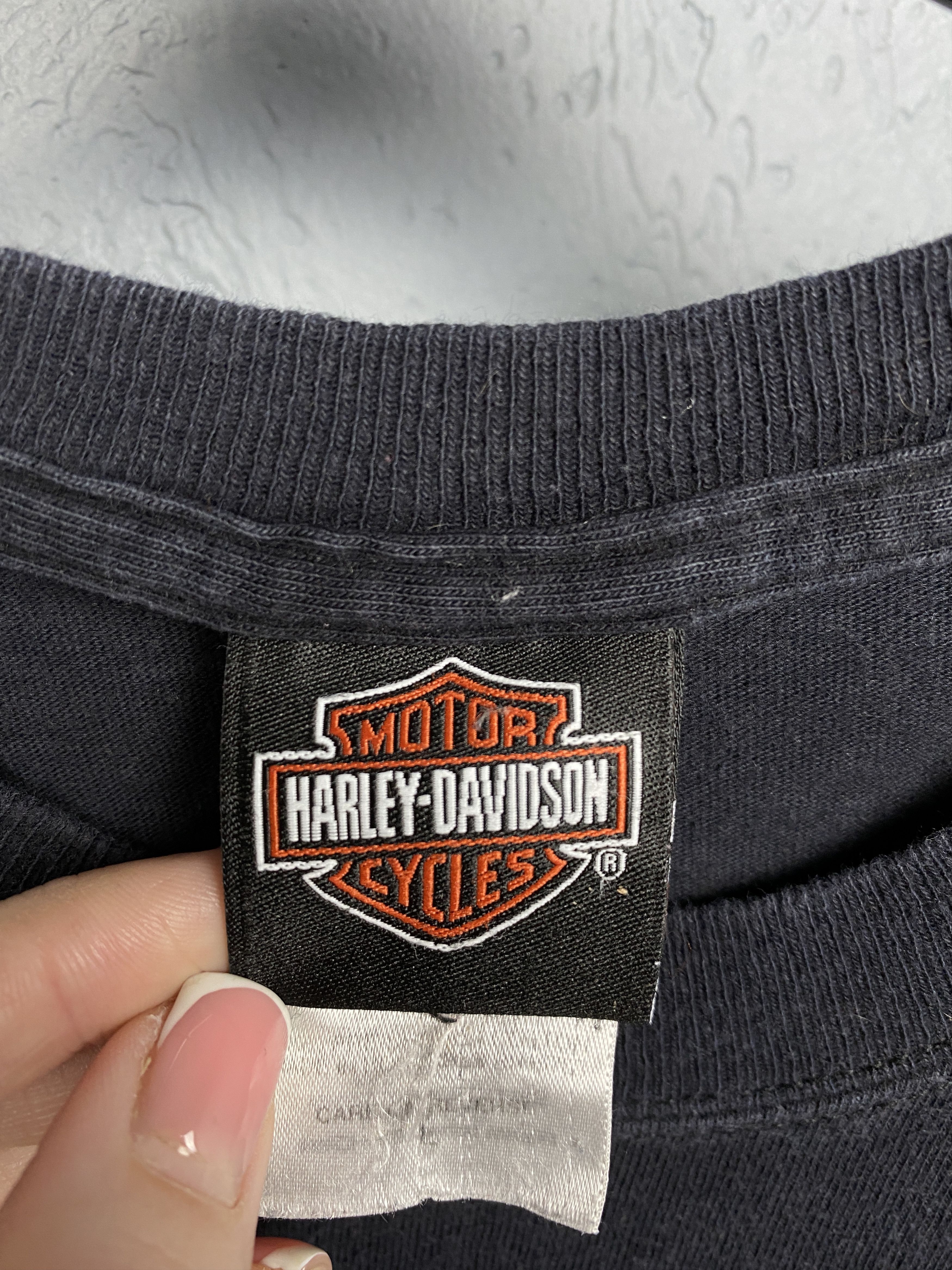 Harley Davidson × Vintage Harley Davidson 2010 Vintage Northern Lights Mens T-Shirt Size US L / EU 52-54 / 3 - 7 Thumbnail