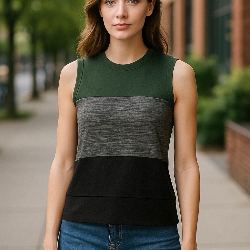 Reformation Reformation Colorblock Sleeveless Knit Top | Size XS Size XS / US 0-2 / IT 36-38 - 4 Thumbnail