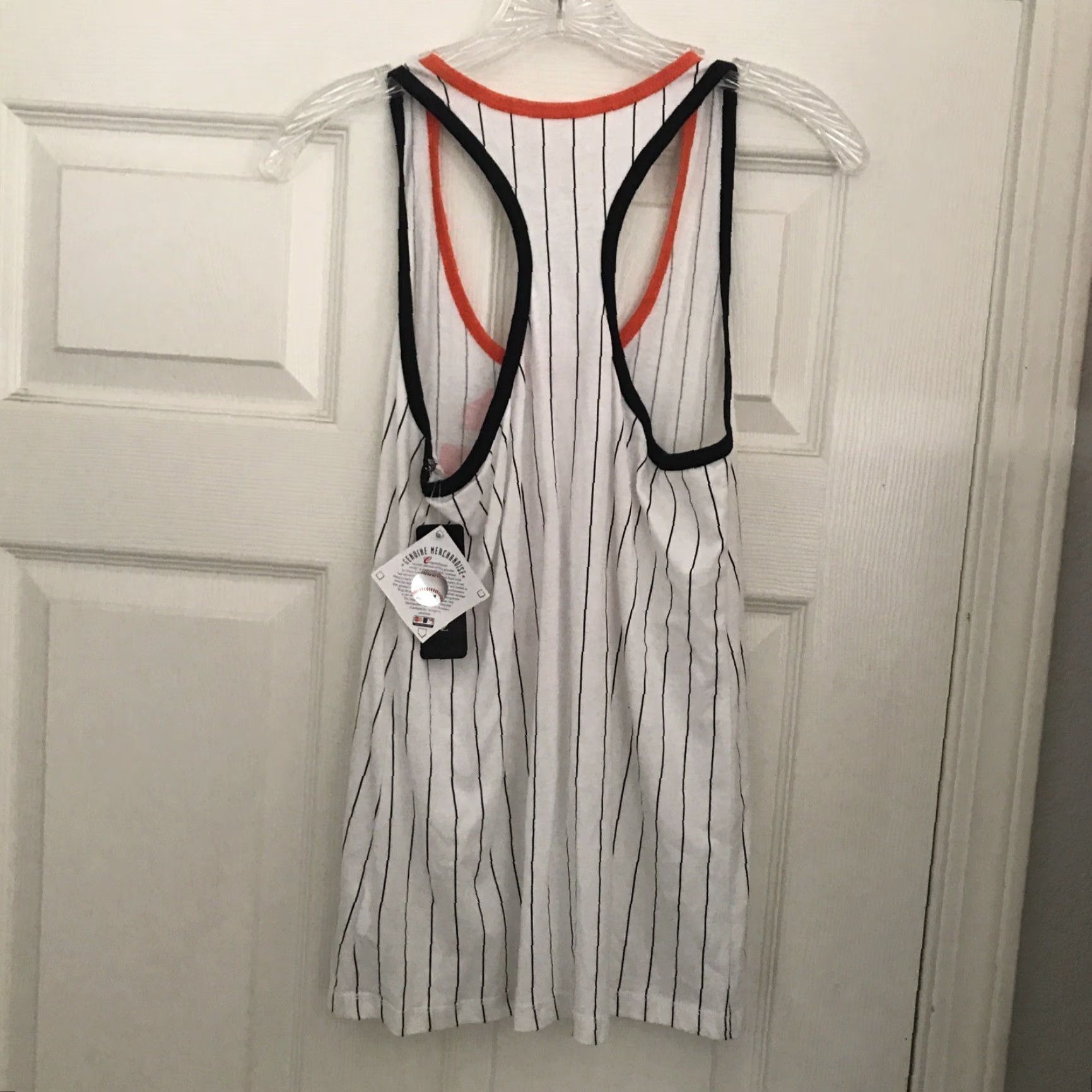 Vintage Genuine Merchandise Tank Top White Giants 5th Ocean, Size Small, Sleeveless, Cap Sleeve, 100% Cotton, Knit, Regular, Women, Tank Size S / US 4 / IT 40 - 5 Thumbnail