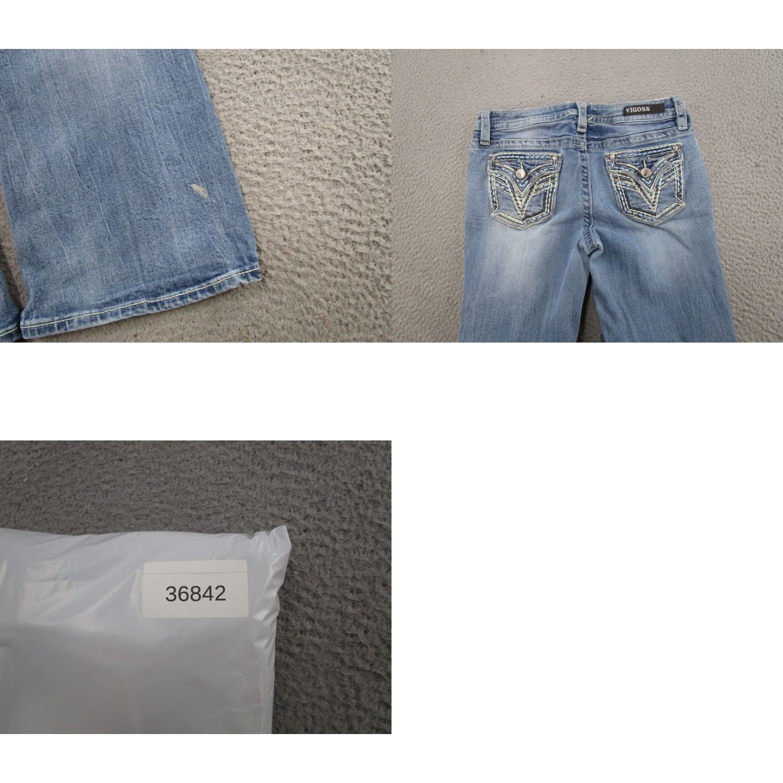Vintage VINTAGE Vigoss Boot Cut Jeans Women's 8x32 Blue Denim Size 8 Heritage Fit 5-Pocket Design Jeans Womens Size 30" / US 8 / IT 44 - 10 Thumbnail