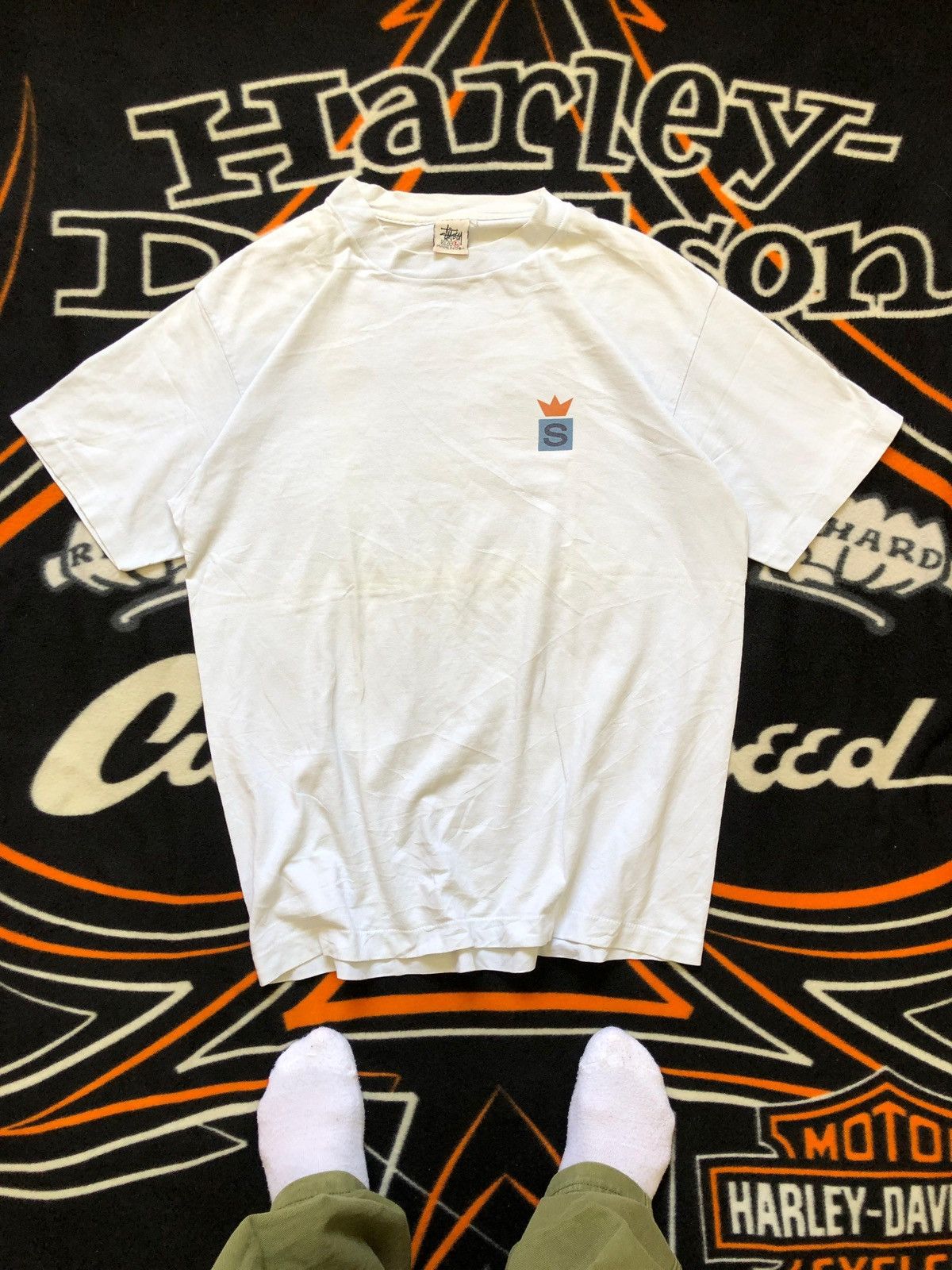 Stussy Vintage 90s STUSSY Crown tee USA single stitch Size US L / EU 52-54 / 3 - 2 Thumbnail