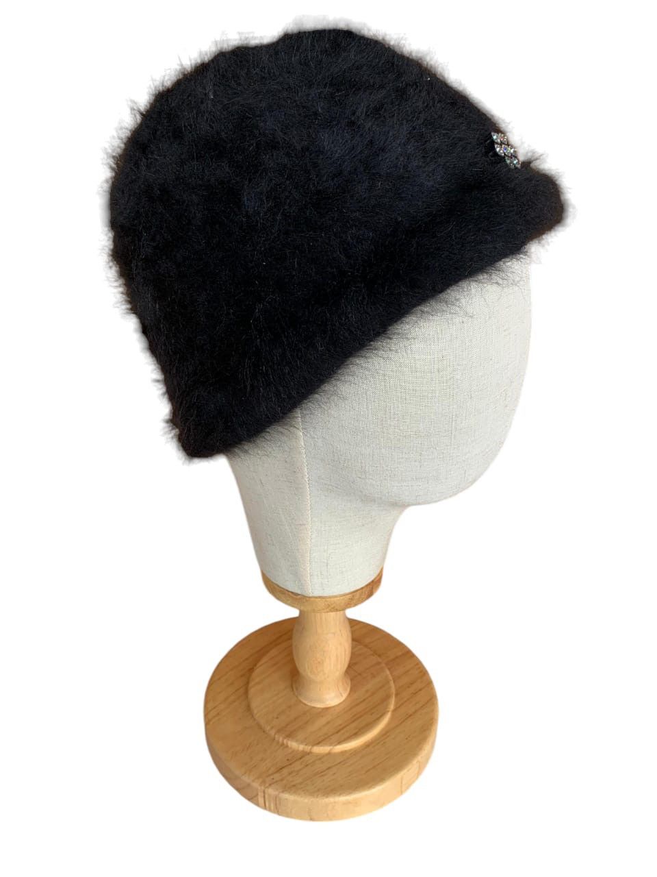 Japanese Brand Rhinestone mohair beanie Size ONE SIZE - 2 Thumbnail
