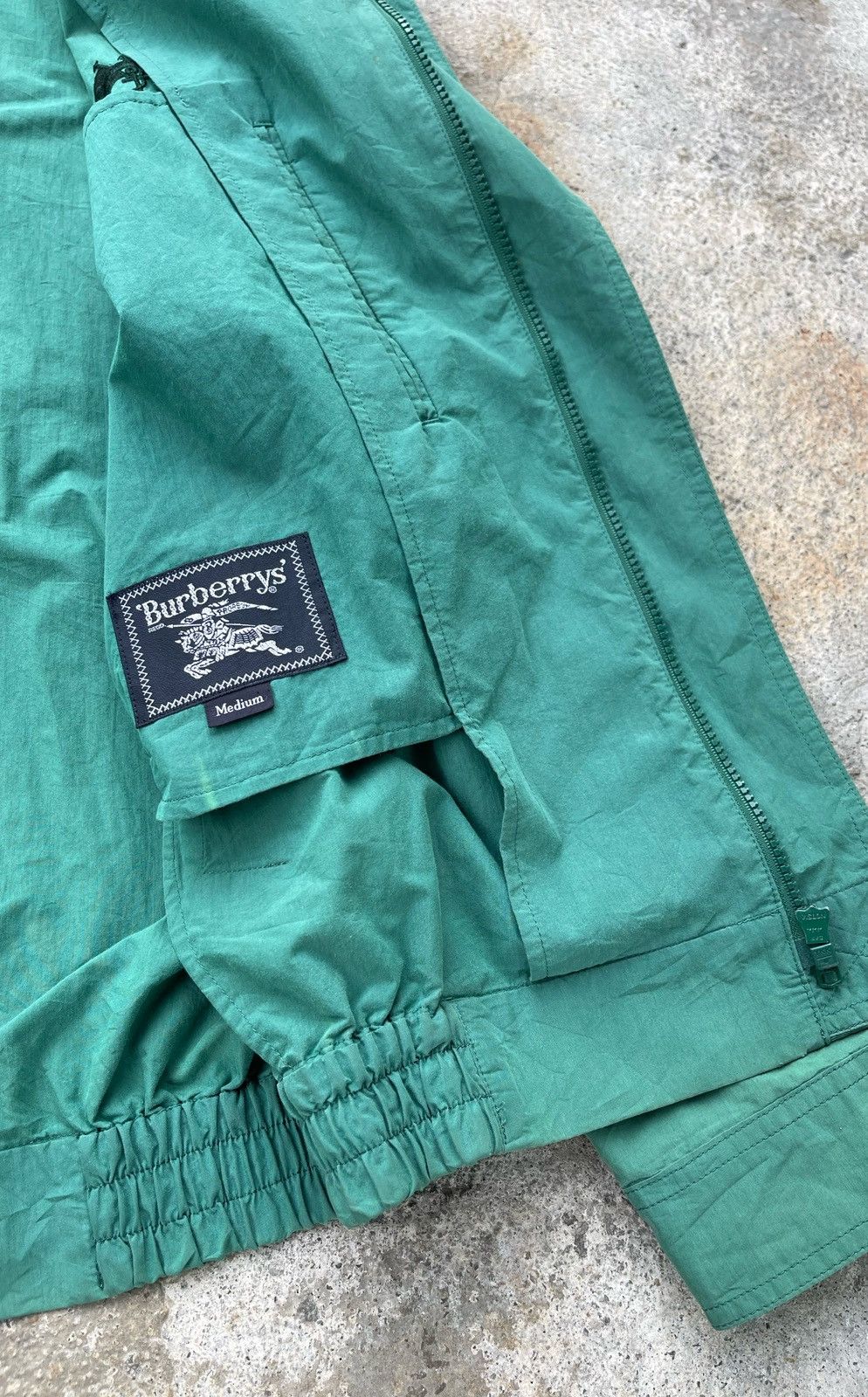 Burberry × Burberry Prorsum × Vintage 🔥Vintage Burberrys Logo Bomber Jacket With Hidden Hoodie Size US M / EU 48-50 / 2 - 9 Thumbnail