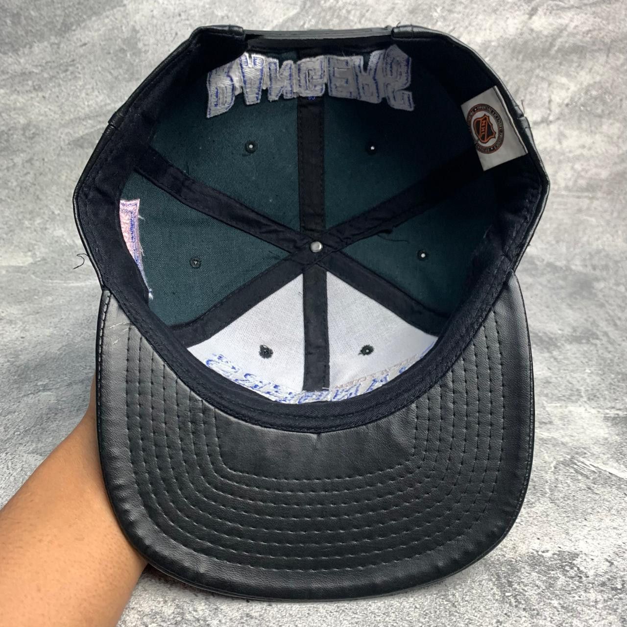 NHL Vintage New York Ranger Leather Hat Size ONE SIZE - 10 Thumbnail