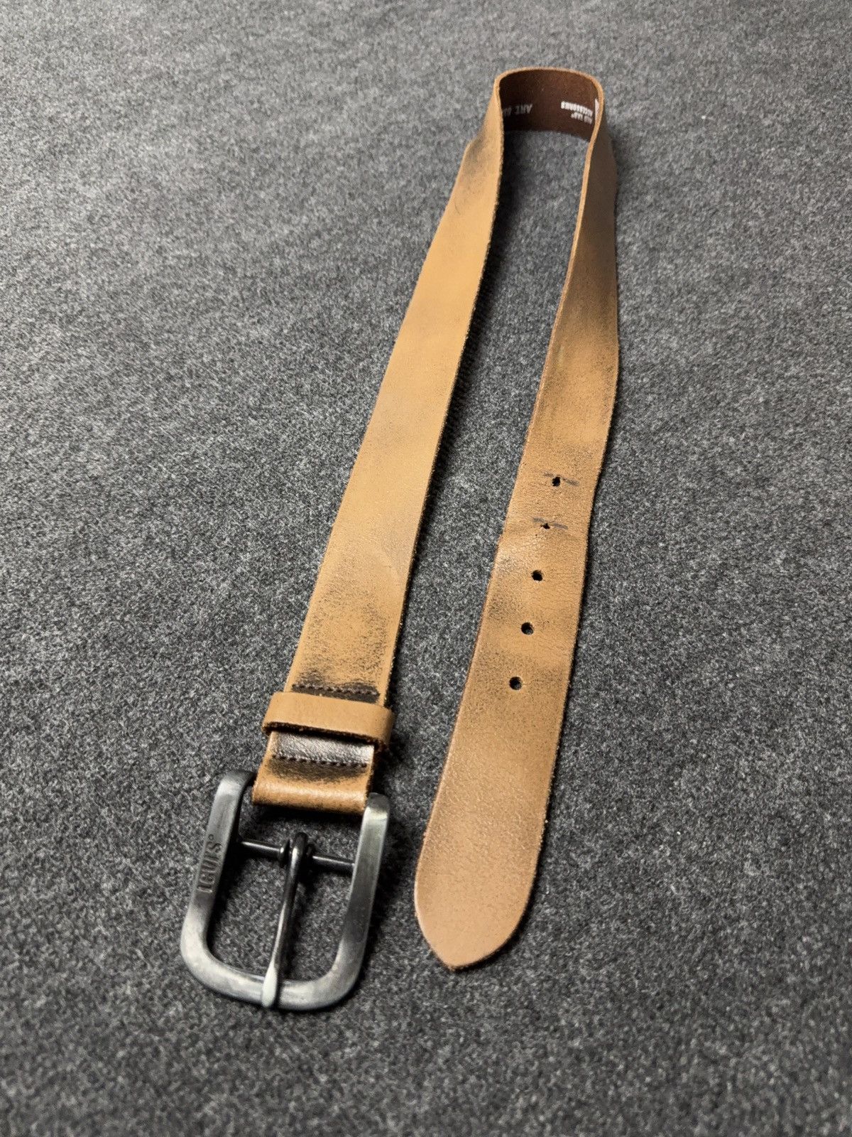 Levi's Levi’s Cowboy 00s Brown Leather Belt Classic Metal Buckle Size ONE SIZE - 1 Thumbnail