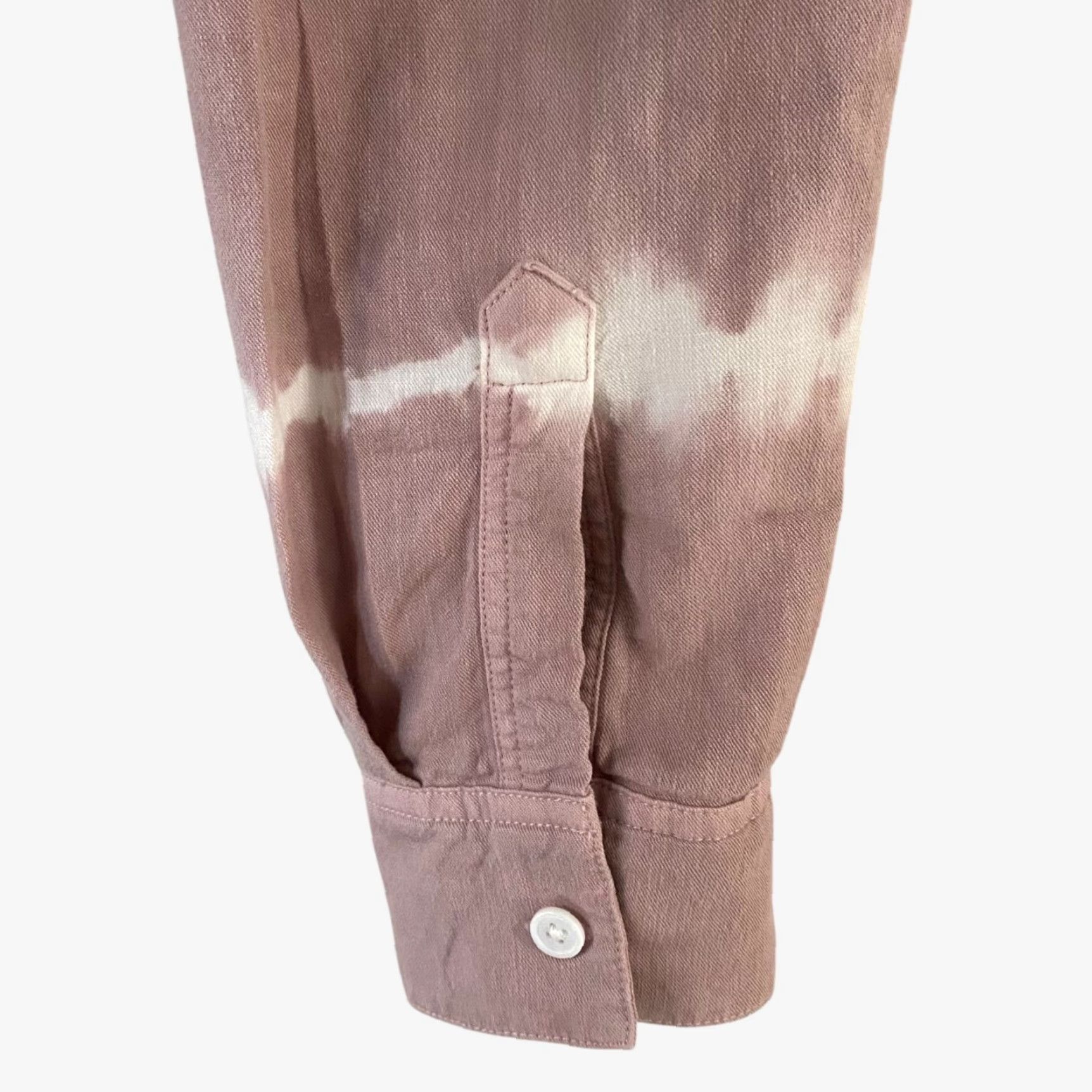 Rails Rails Ingrid Raw-Hem Shirt Women's M Pink & White Tie-Dye Button-Up Size M / US 6-8 / IT 42-44 - 7 Thumbnail