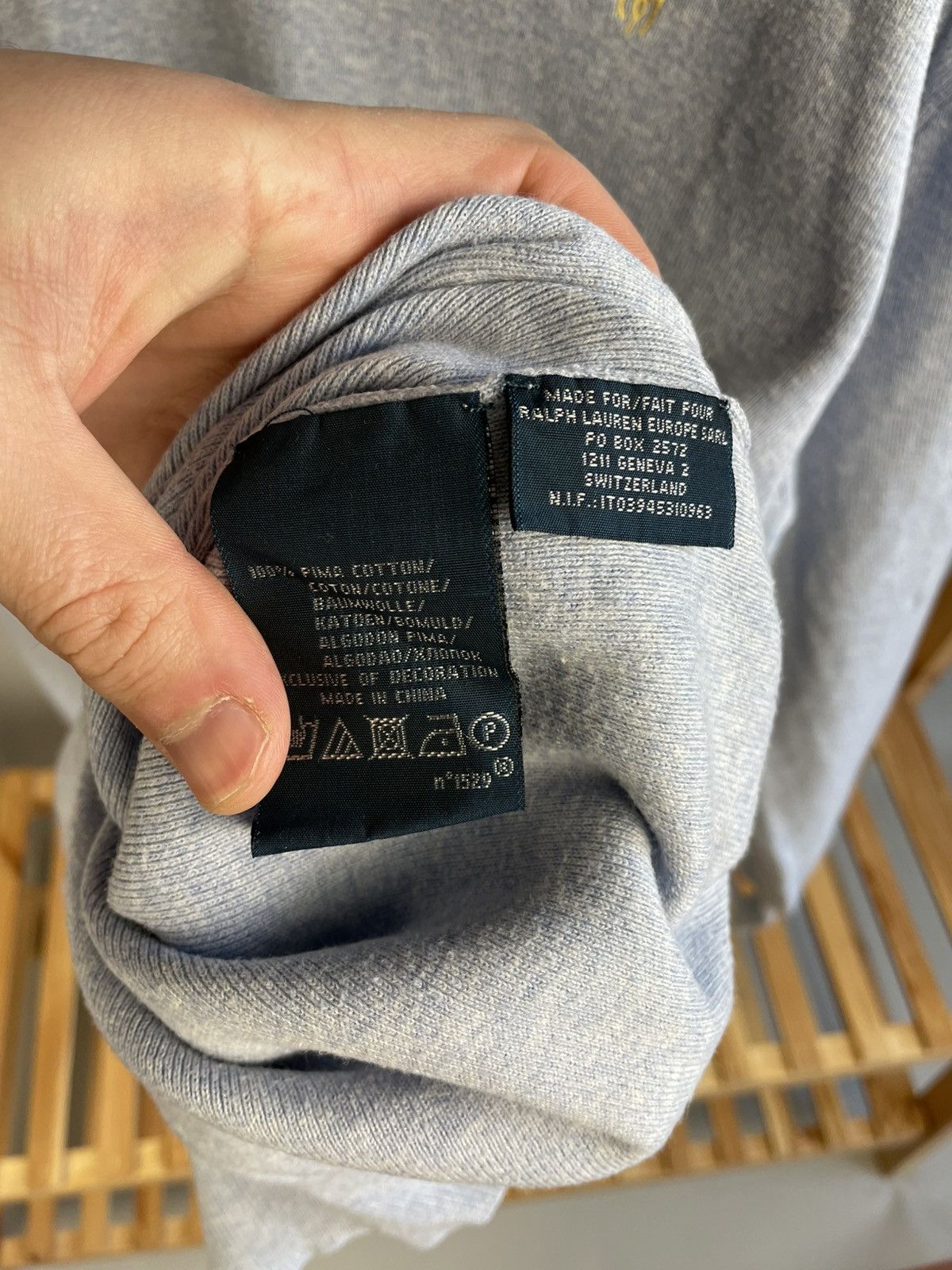 Polo Ralph Lauren × Ralph Lauren × Vintage Polo Ralph Lauren cotton vintage v neck sweater Size US L / EU 52-54 / 3 - 7 Thumbnail