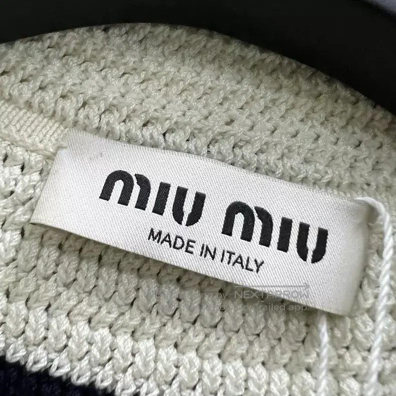 Miu Miu Miu Miu 42 Color matching striped logo knit dress Size L / US 10 / IT 46 - 3 Thumbnail
