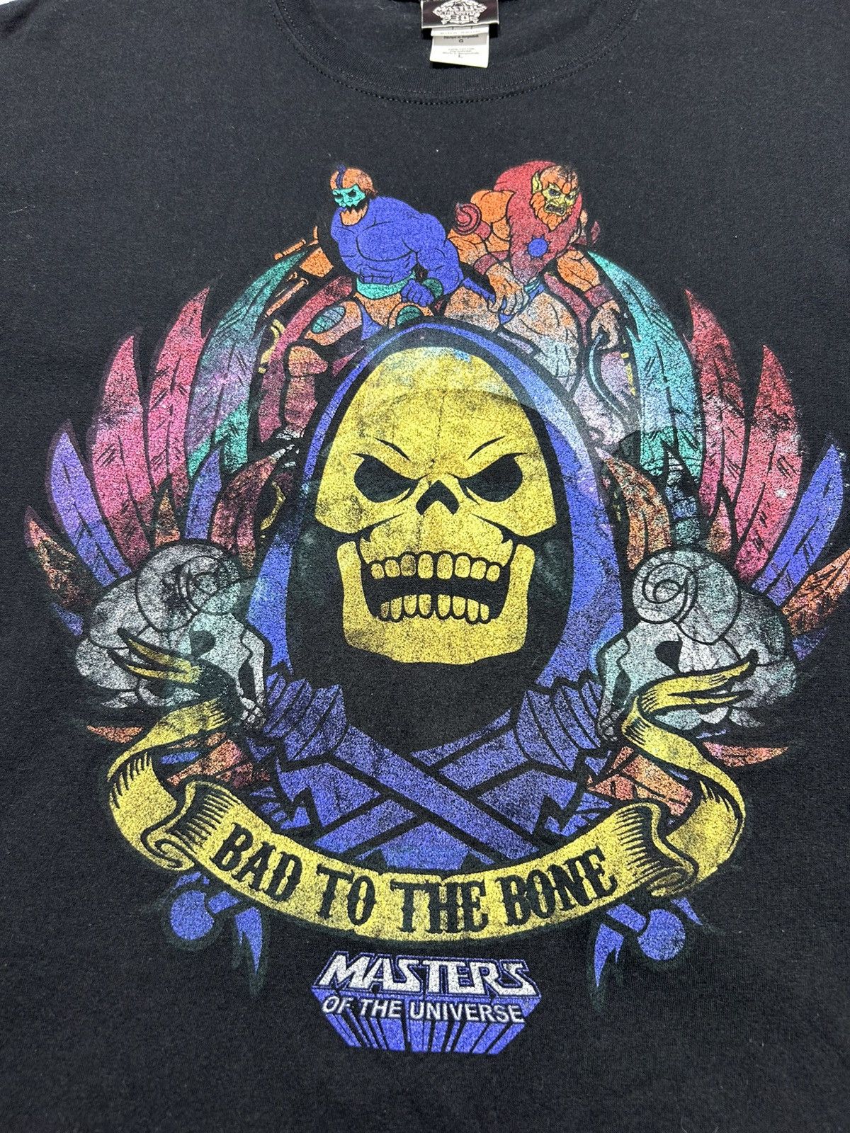Vintage Vintage Masters Of The Universe Bad To The Bone T-Shirt Size US L / EU 52-54 / 3 - 6 Thumbnail