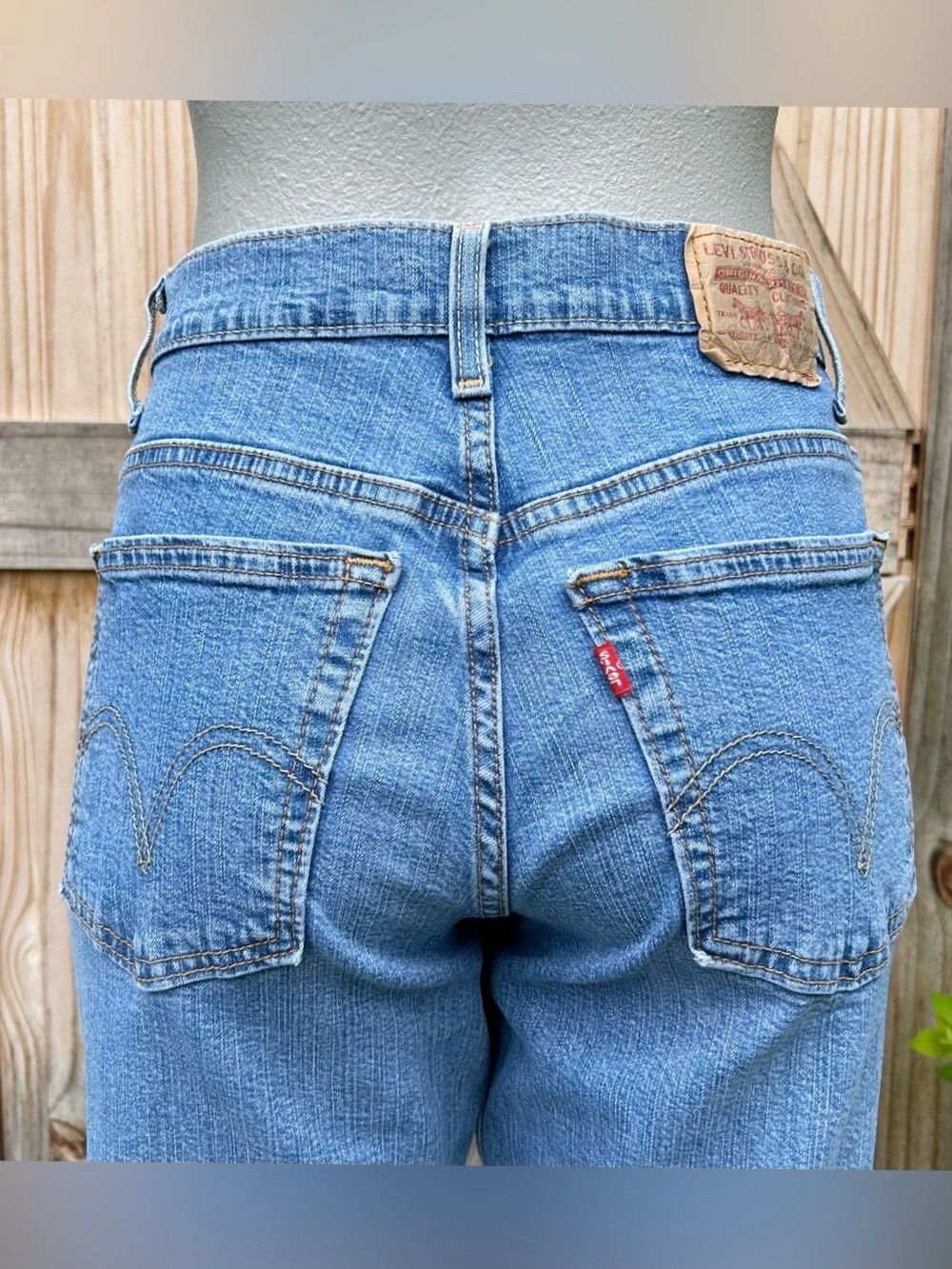 Levi's Vintage Clothing Vintage Y2K Levis 550 Stretch Denim Mid Rise Boot Cut Jeans Size 27" / US 4 / IT 40 - 3 Thumbnail