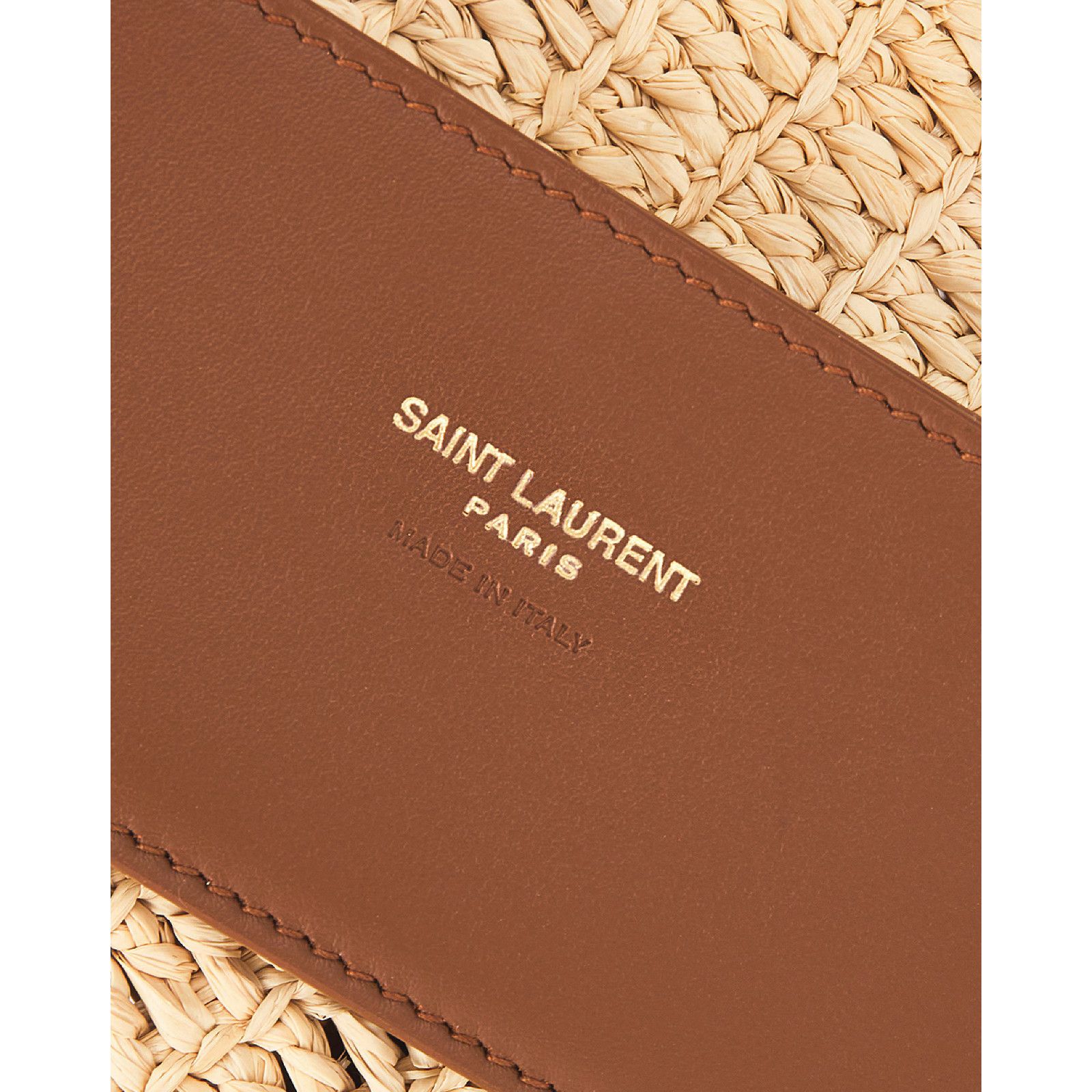Yves Saint Laurent Saint Laurent Baby Le 5 A 7 Raffia YSL Hobo Bucket Bag Size ONE SIZE - 16 Thumbnail