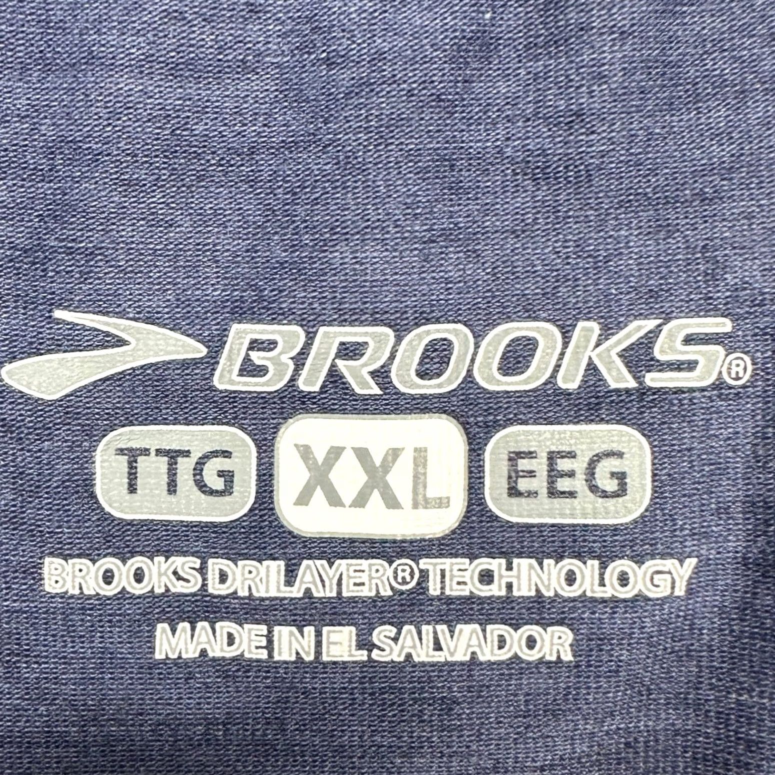 Brooks Brooks T-Shirt Mens 2XL Blue Short Sleeve Crewneck Marine Corps Marathon Graphic Print Breathable Navy/Blue Tee Mens Size US XXL / EU 58 / 5 - 4 Thumbnail