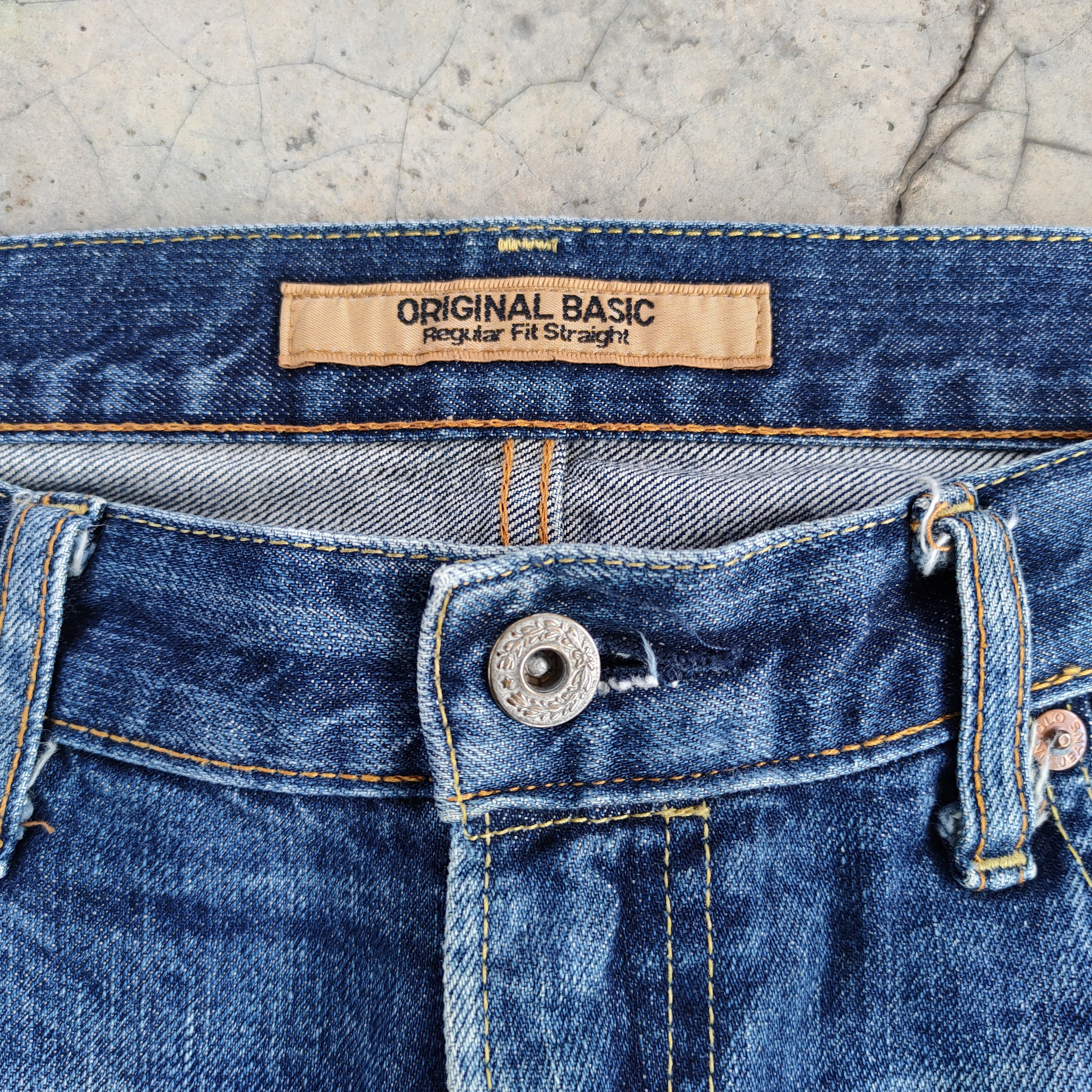 Japanese Brand Vintage japanese faded ripped jeans denim pants Size US 33 - 6 Thumbnail