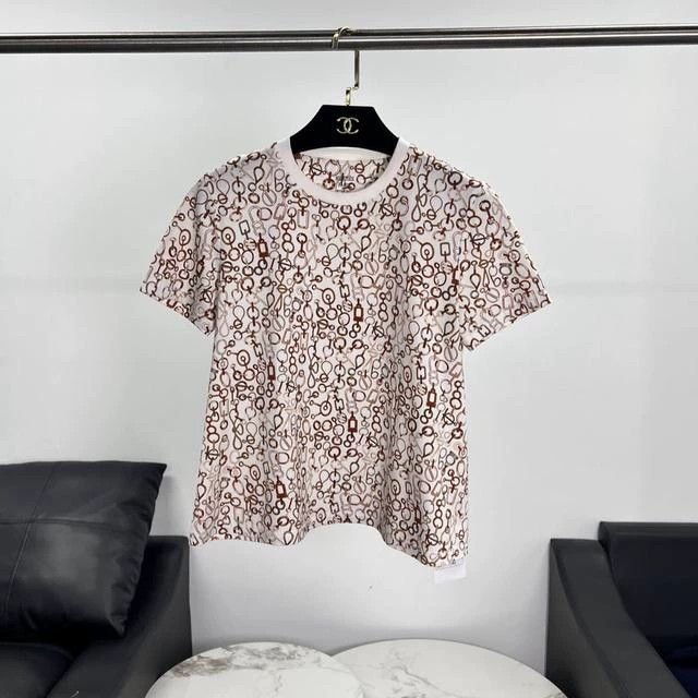 Hermes Hermes Printed Round Neck T-shirt Size US S / EU 44-46 / 1 - 1 Thumbnail