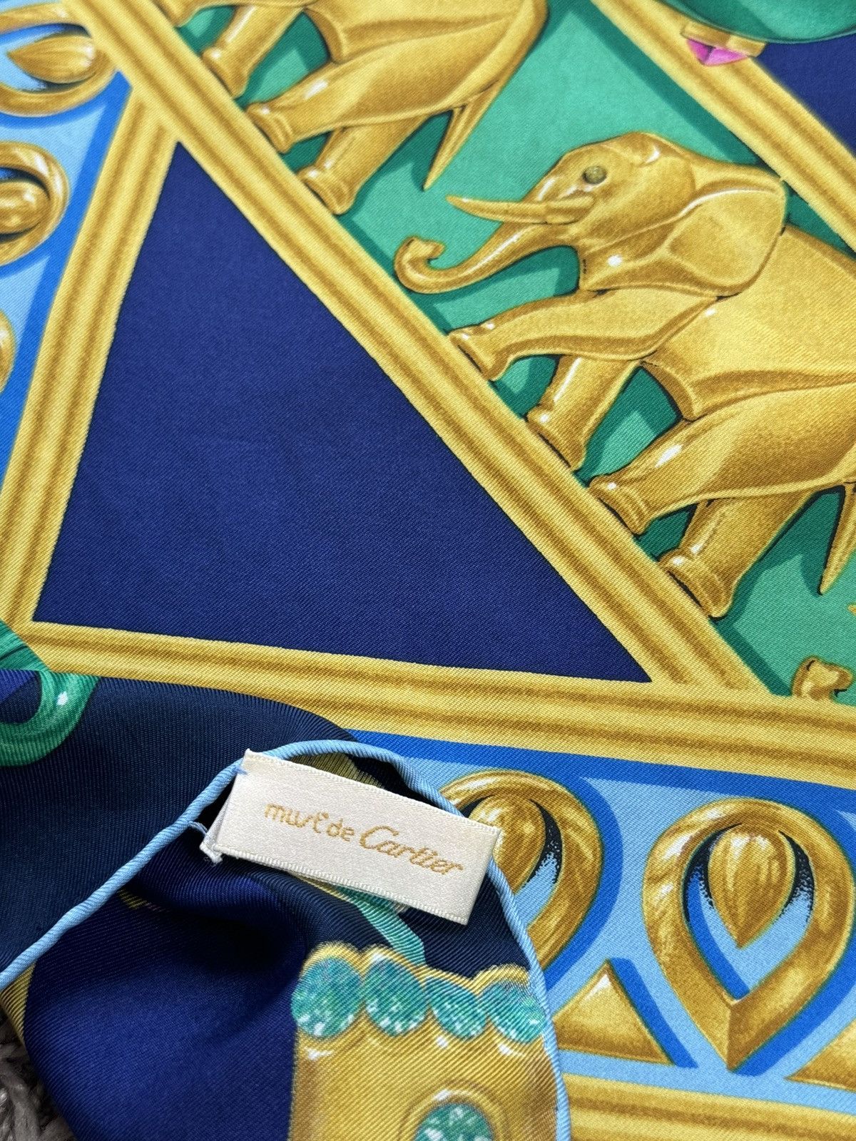 Cartier × Vintage Vintage Cartier silk scarf original luxury rare item Size ONE SIZE - 3 Thumbnail
