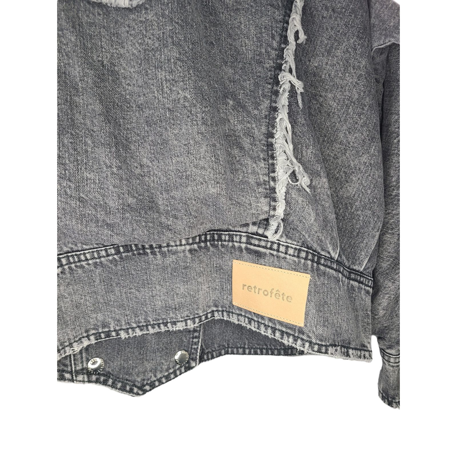 Retrofete RETROFÊTE Ellie reversible distressed denim jacket Size M / US 6-8 / IT 42-44 - 8 Thumbnail