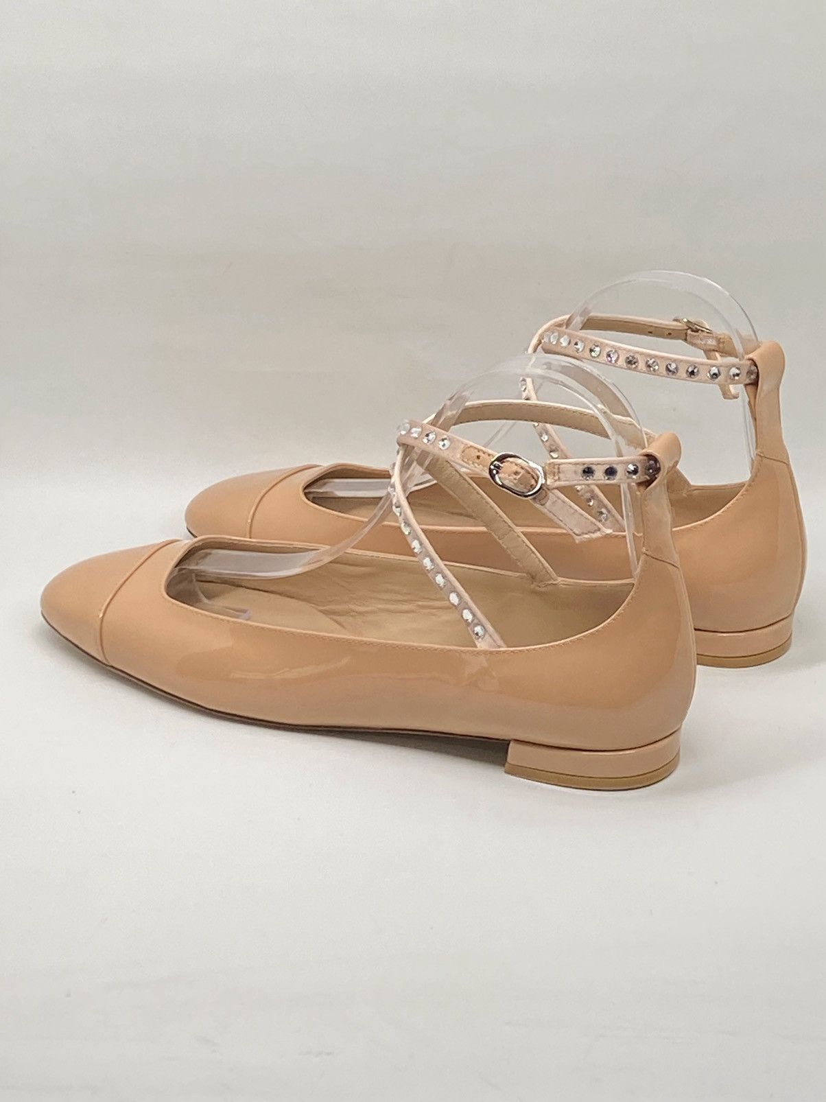 Stuart Weitzman Stuart Weitzman Crystal Leather Ankle-Wrap Flats size 7.5 Size US 7.5 / IT 37.5 - 7 Thumbnail